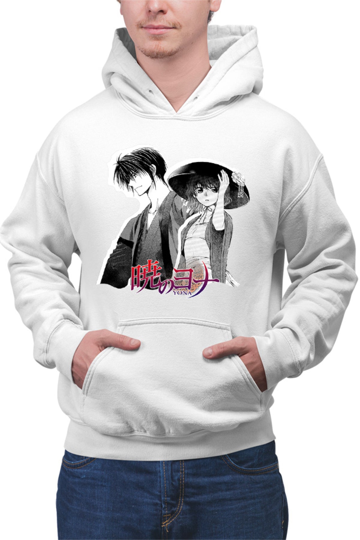 Hanorac barbati Yona of the Dawn Couple Manga Yukata Hat Monochrome
