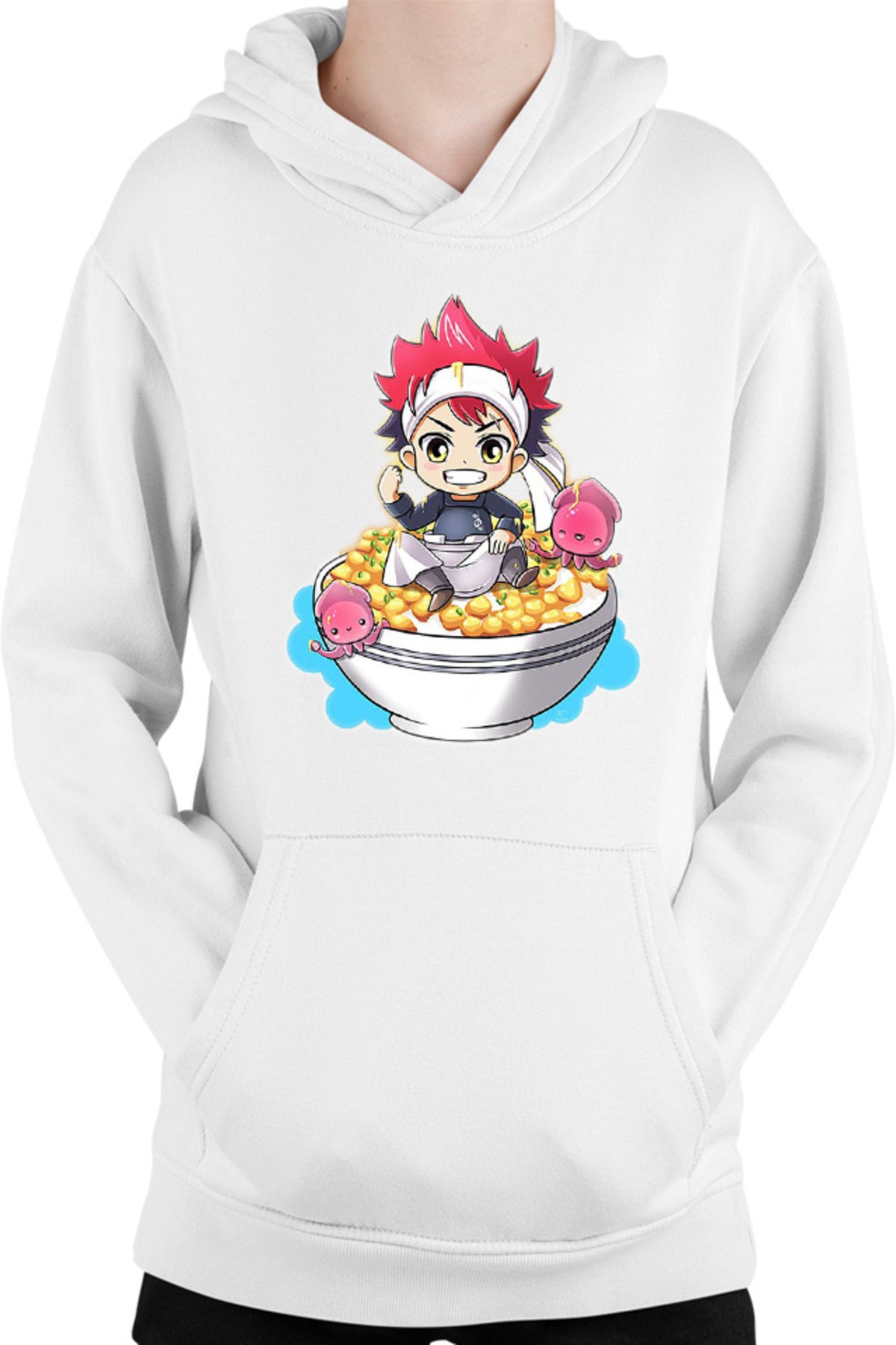 Hanorac copii Food Wars Chibi Souma Rice Bow Anime Kage
