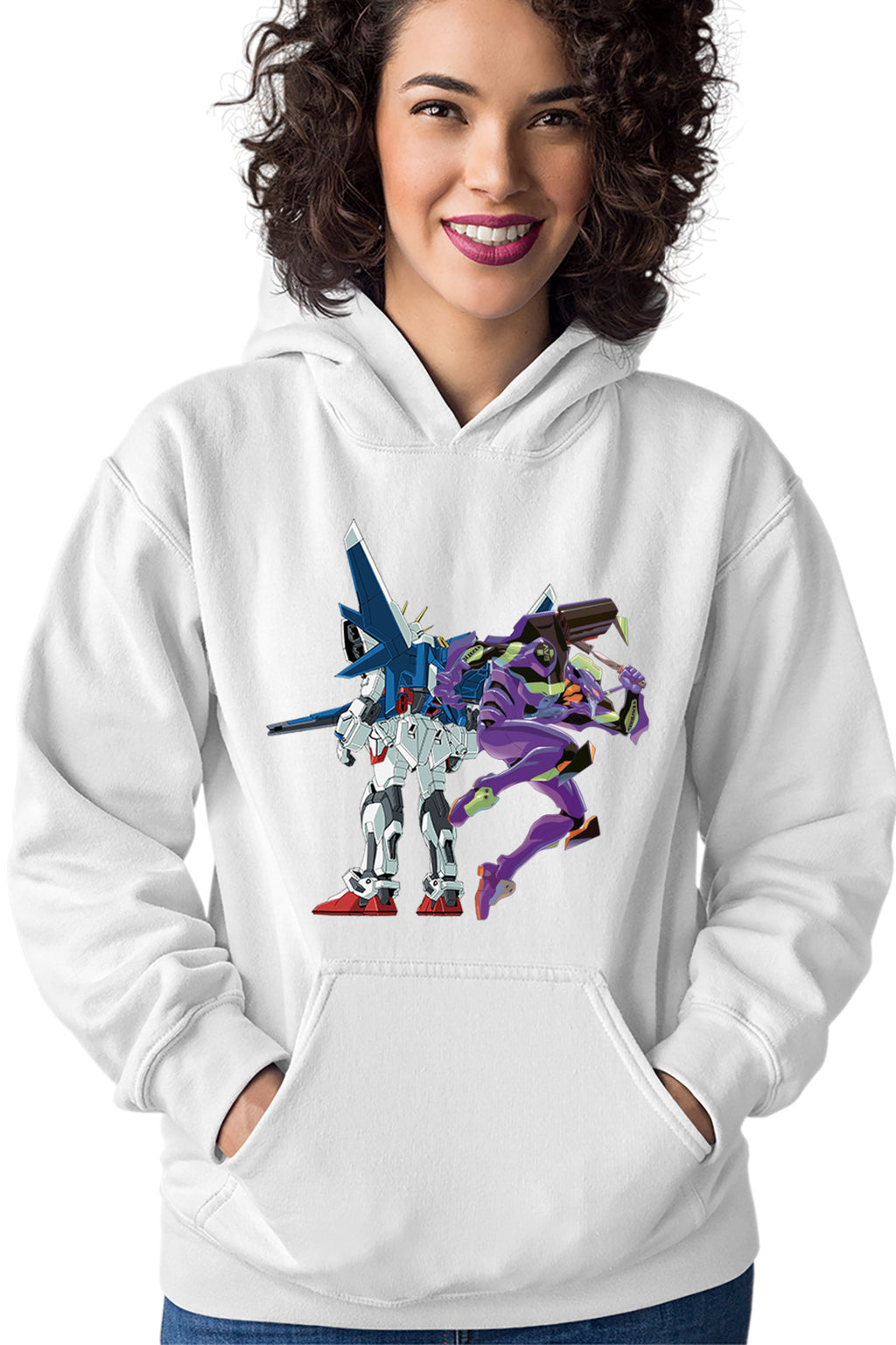Hanorac dama Gundam Robot Blue Eva Flying