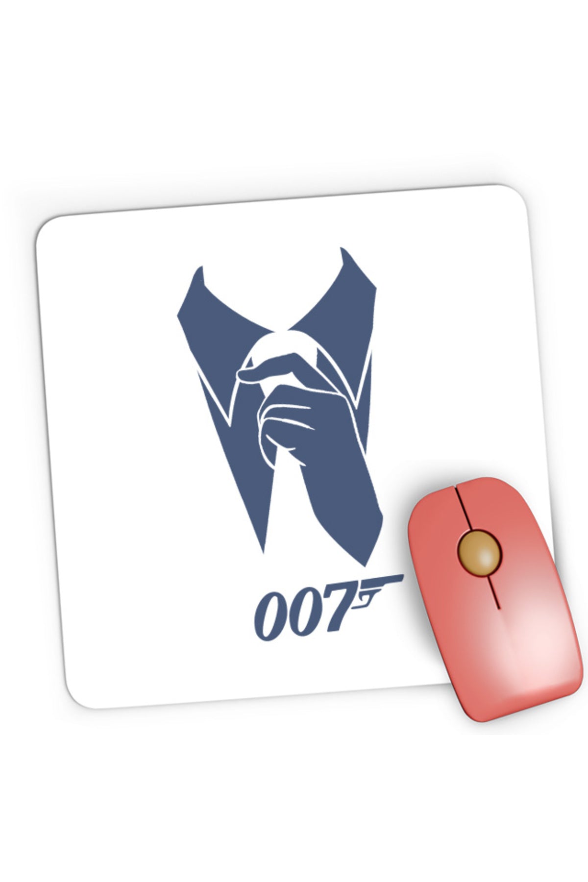 Mousepad Gaming James Bond White Collar Ian Fleming MI5, 21x19 cm