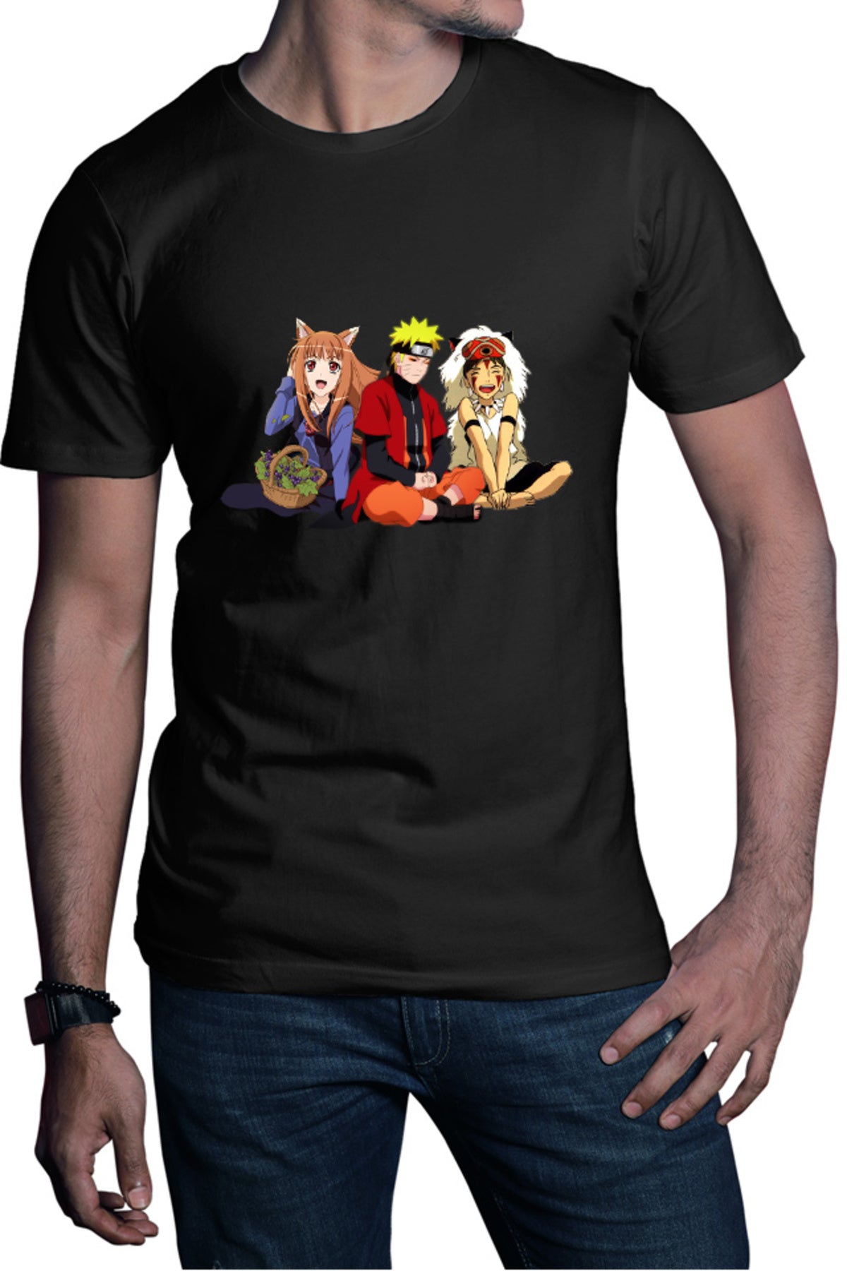 Tricou barbati Spice And Wolf Holo Naruto Anime Eater