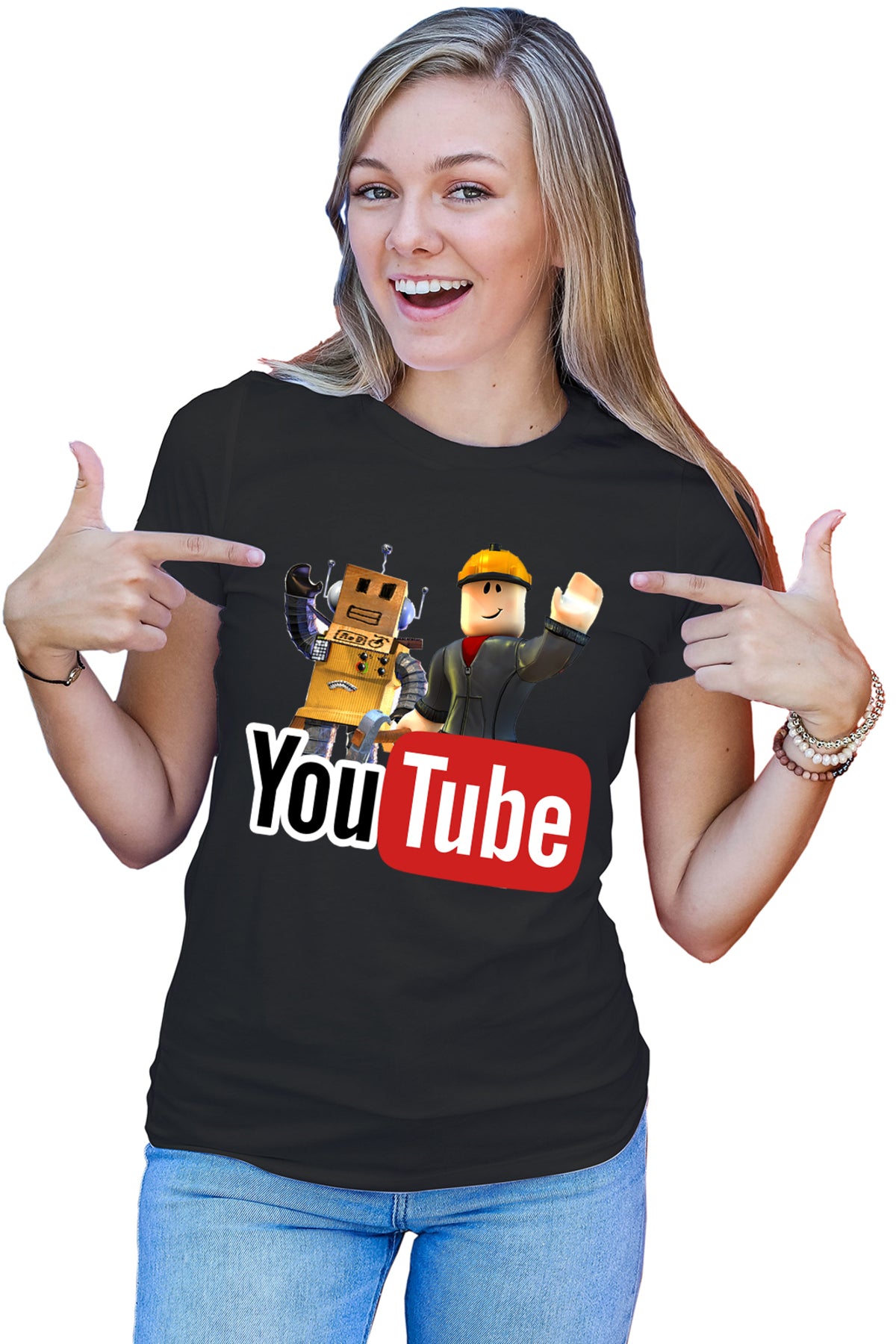 Tricou dama Roblox Youtube Creator Online Video Game