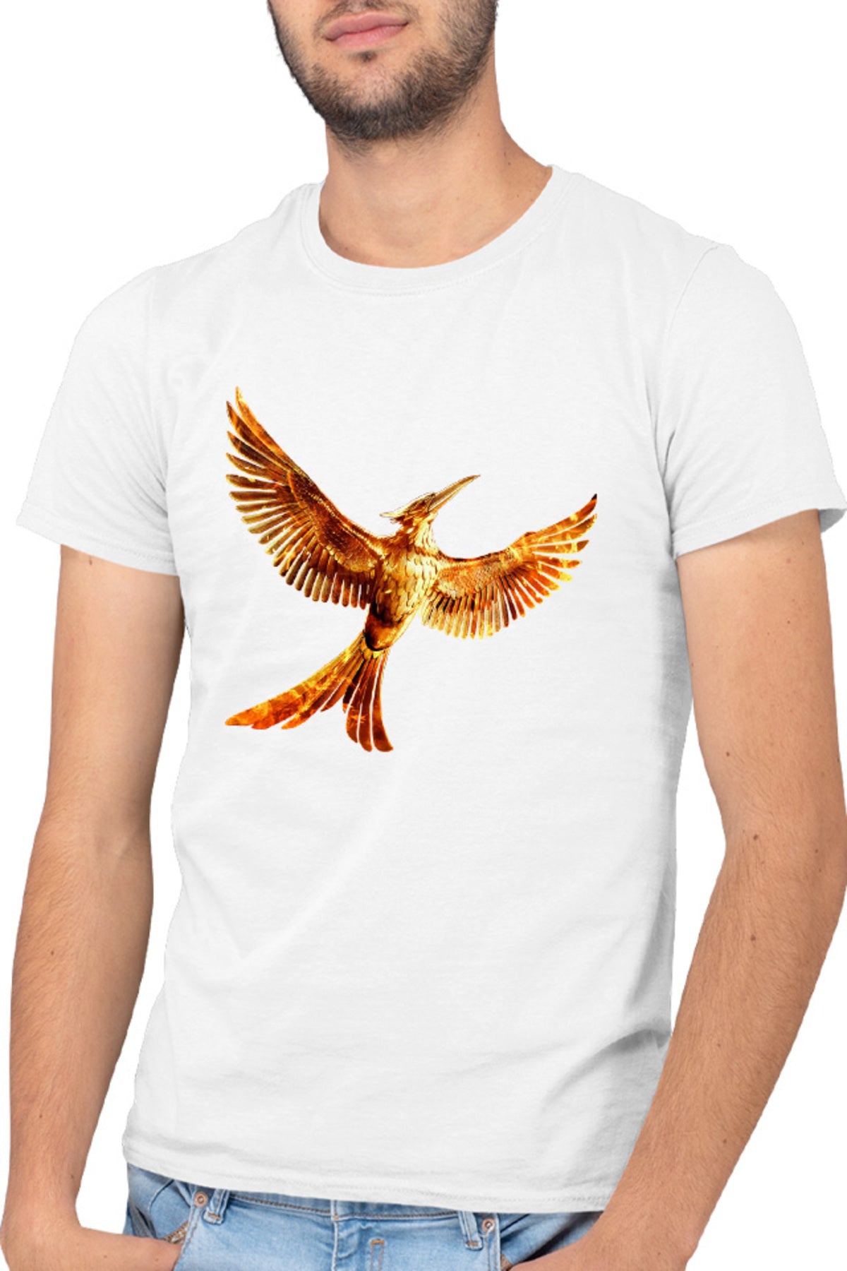 Tricou barbati The Hunger Games Bird Sci-FI Action Adventure Run