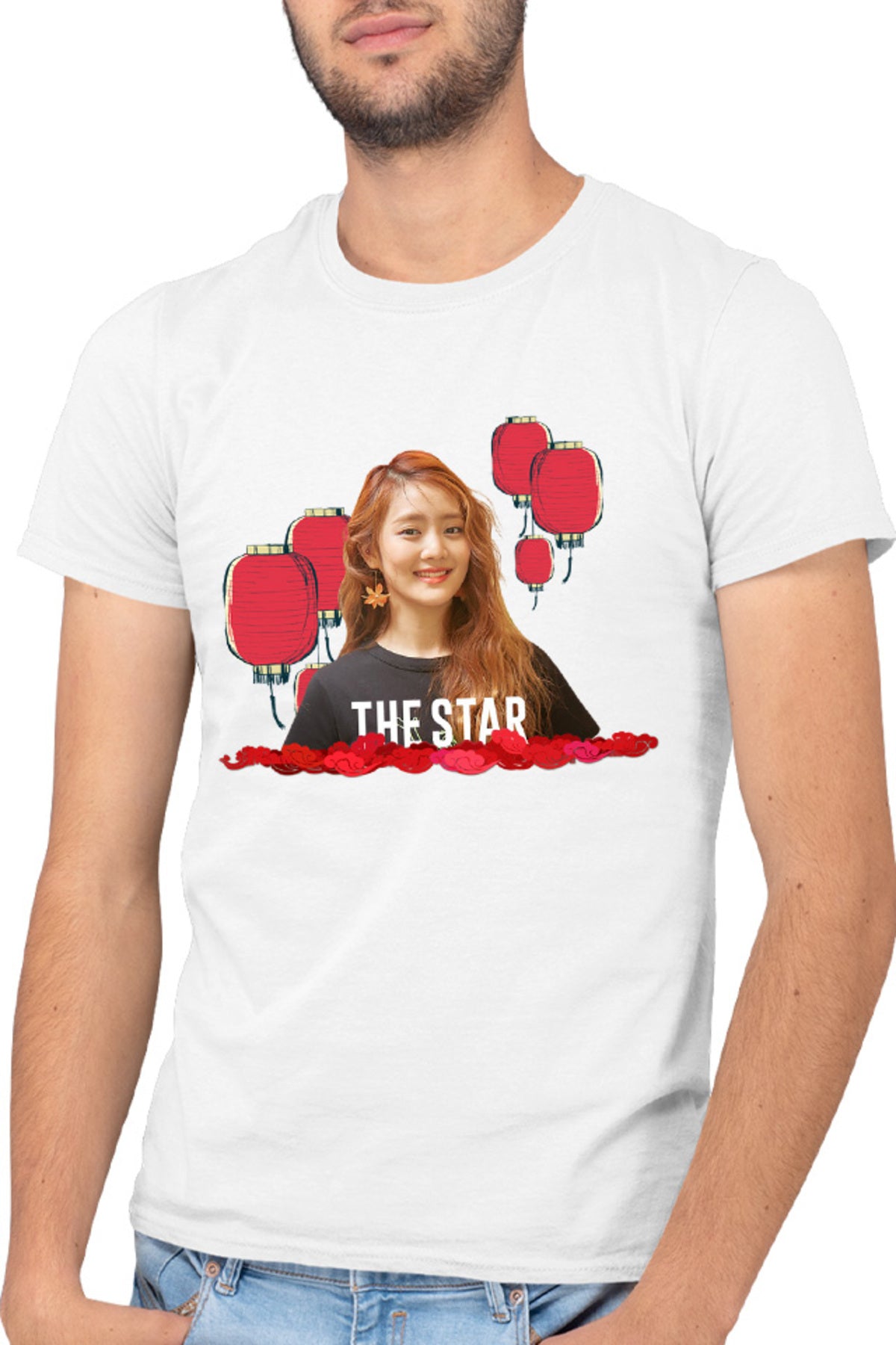 Tricou barbati I-DLE Flower Concert Lamps Music Big Hit