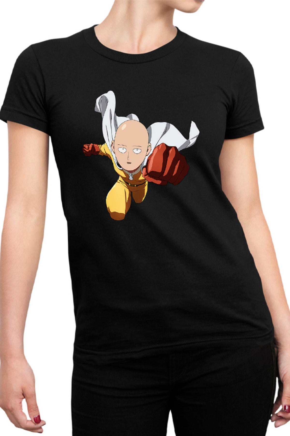 Tricou dama One-Punch Man Fly Costume Exercice Music
