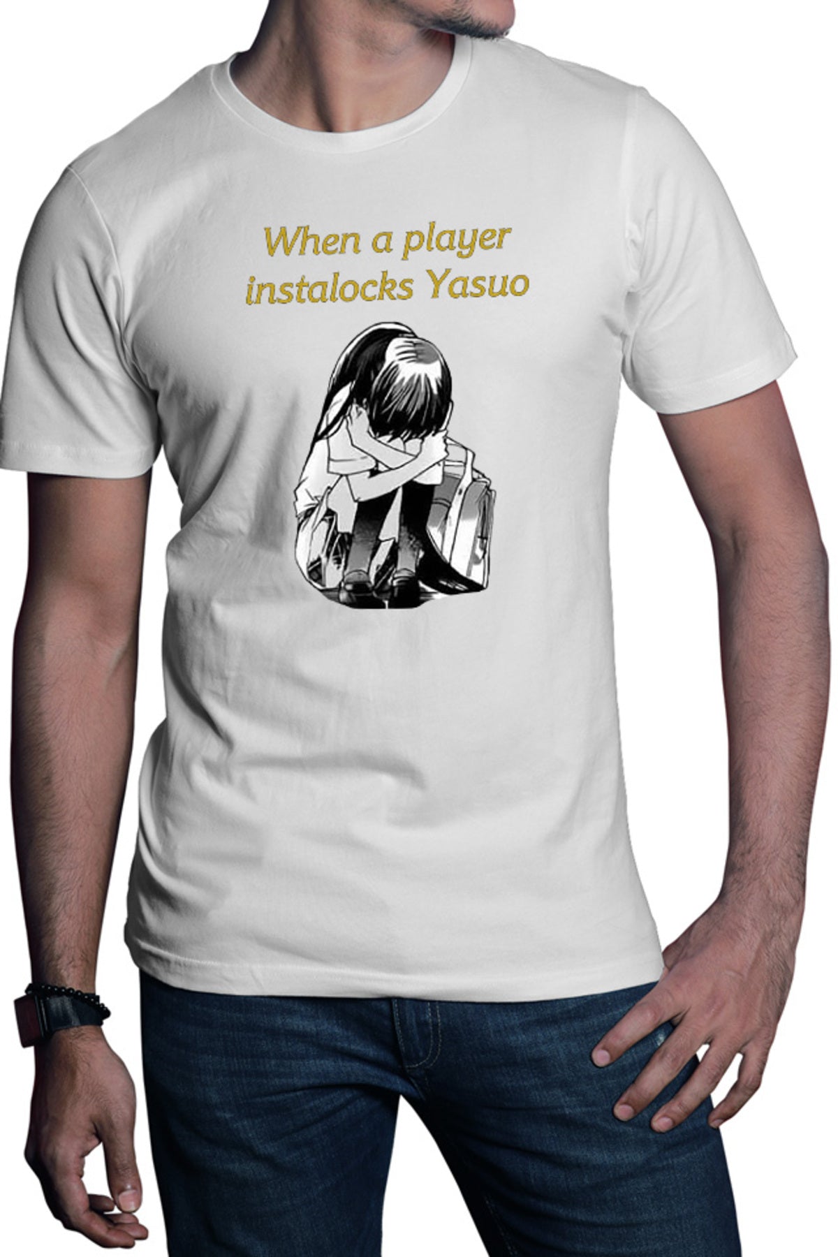 Tricou barbati Missions of Love Crying Himuro Yukina League of Legends Meme Love