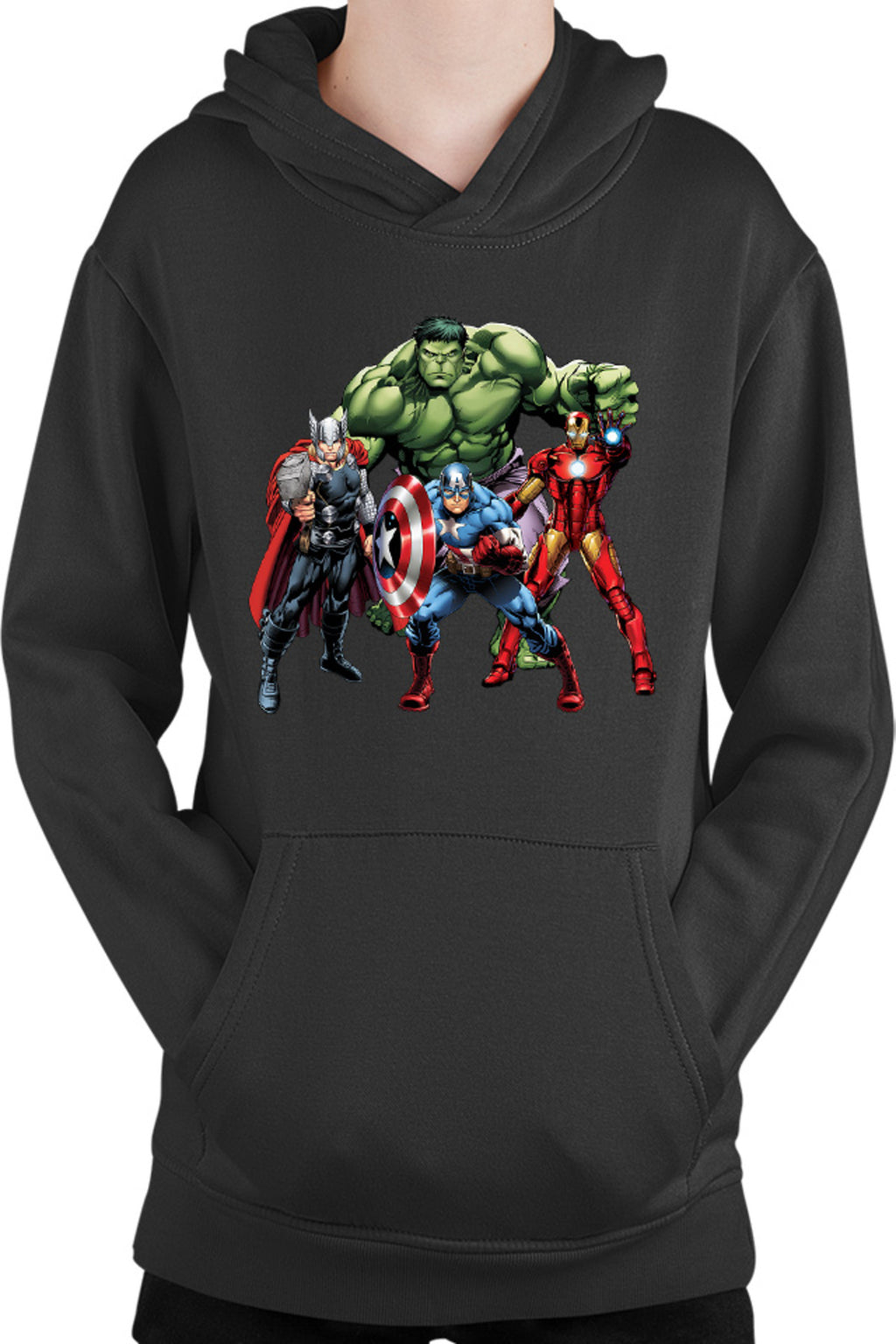 Hanorac copii Thor Hulk Ironman Captain America Cool Pose Animation