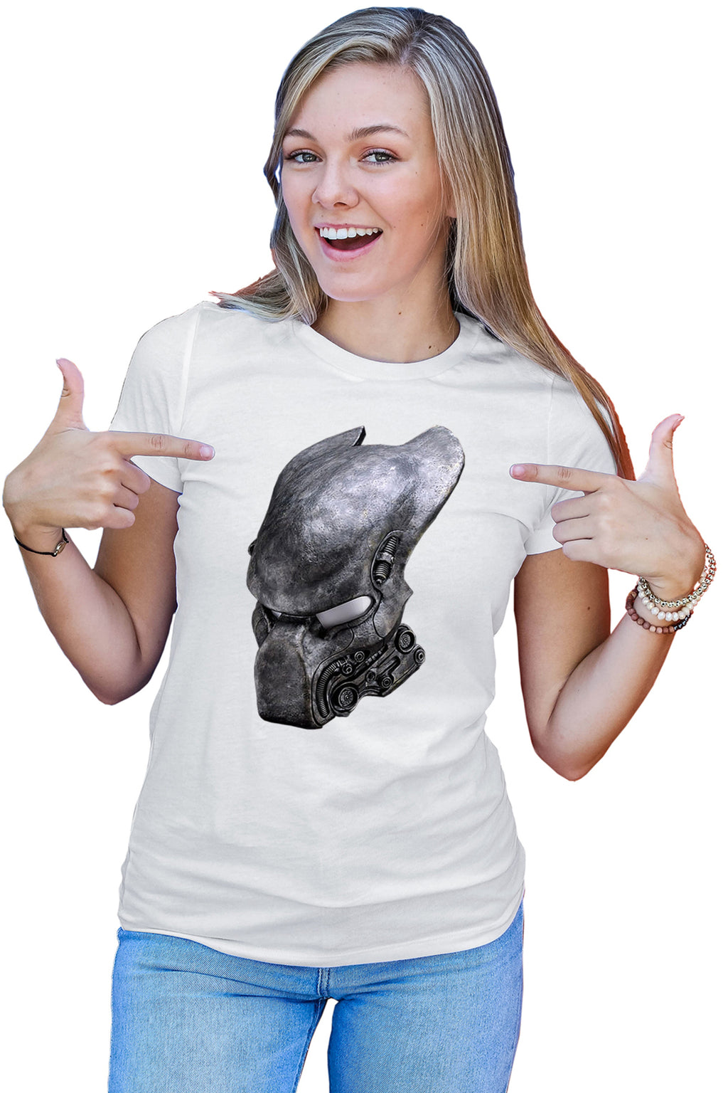 Tricou dama Predator Alien Queen Action Game Skull