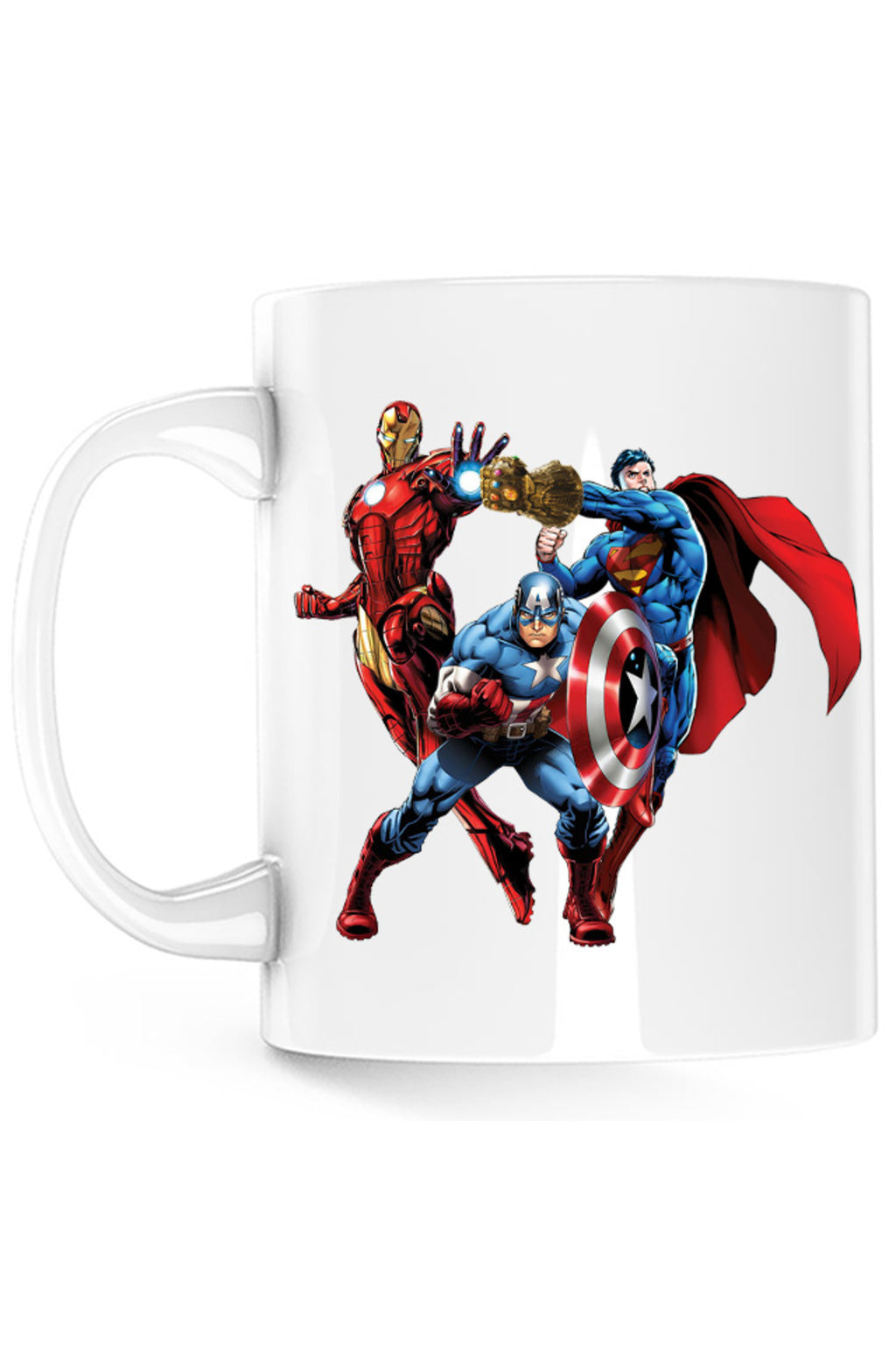 Cana Thanos Gauntlet Mach Marvel Superman Ironman, alba, 330 ml