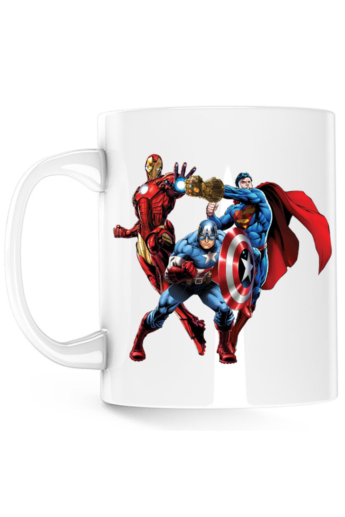 Cana Thanos Gauntlet Mach Marvel Superman Ironman, alba, 330 ml