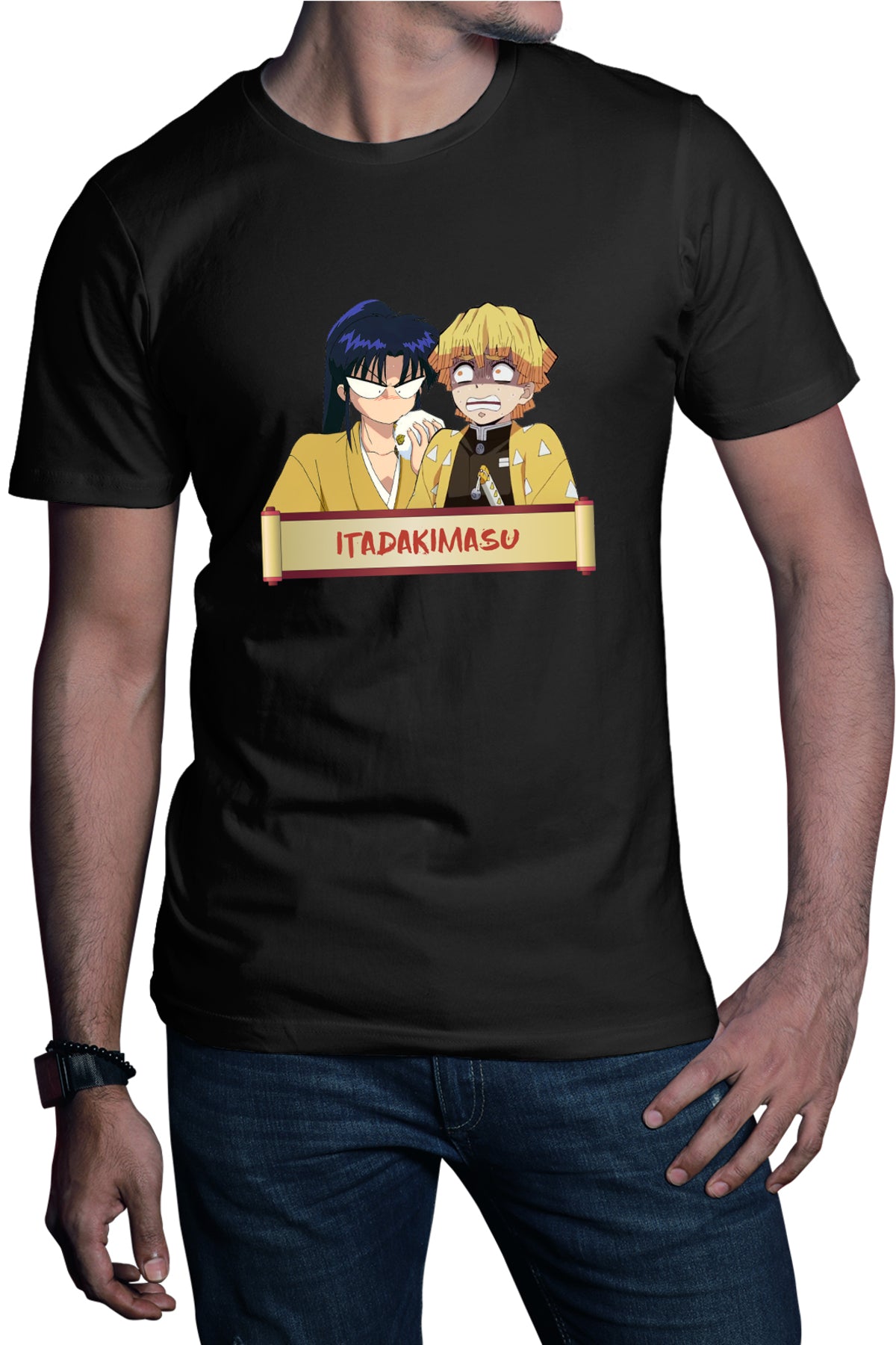Tricou barbati Rurouni Kenshin Kaori Zenitsu Eat Fun Manga