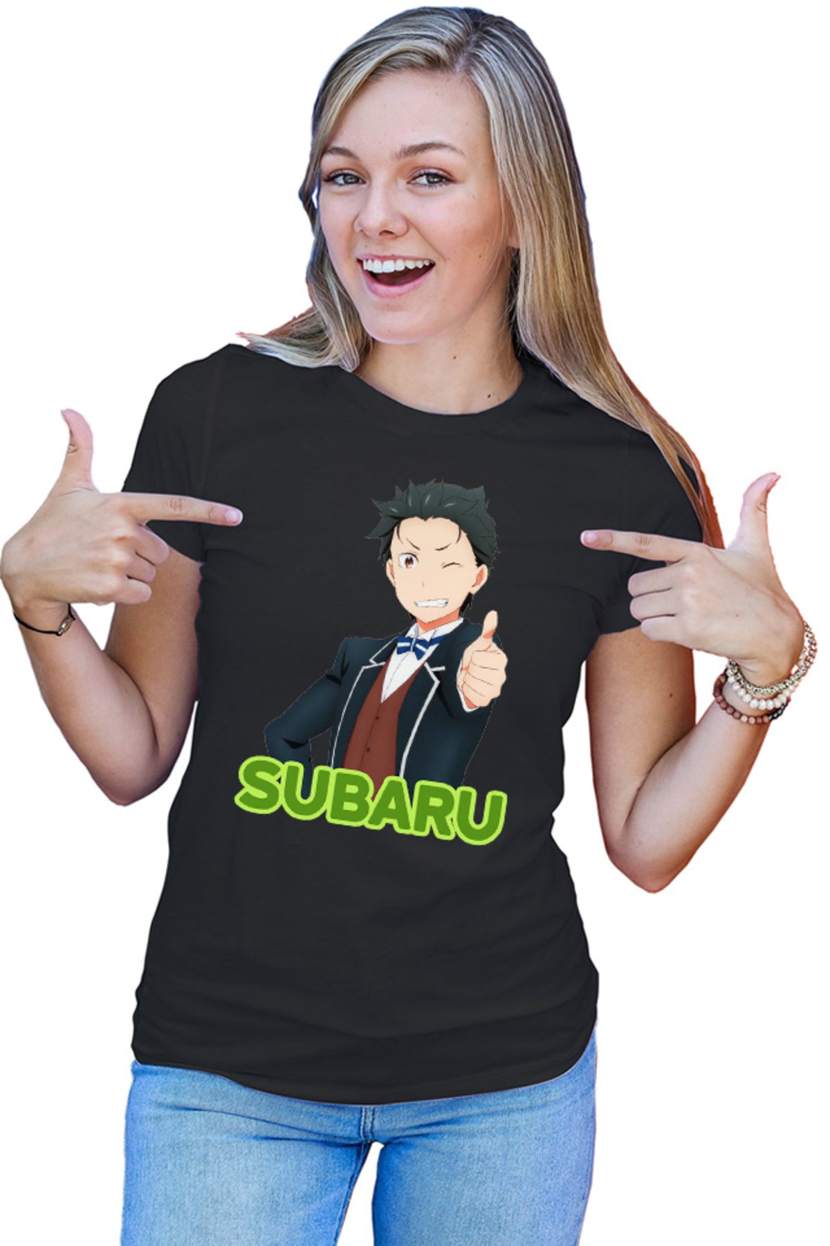 Tricou dama Re Zero Subaru Costume Like Weddning Repeat