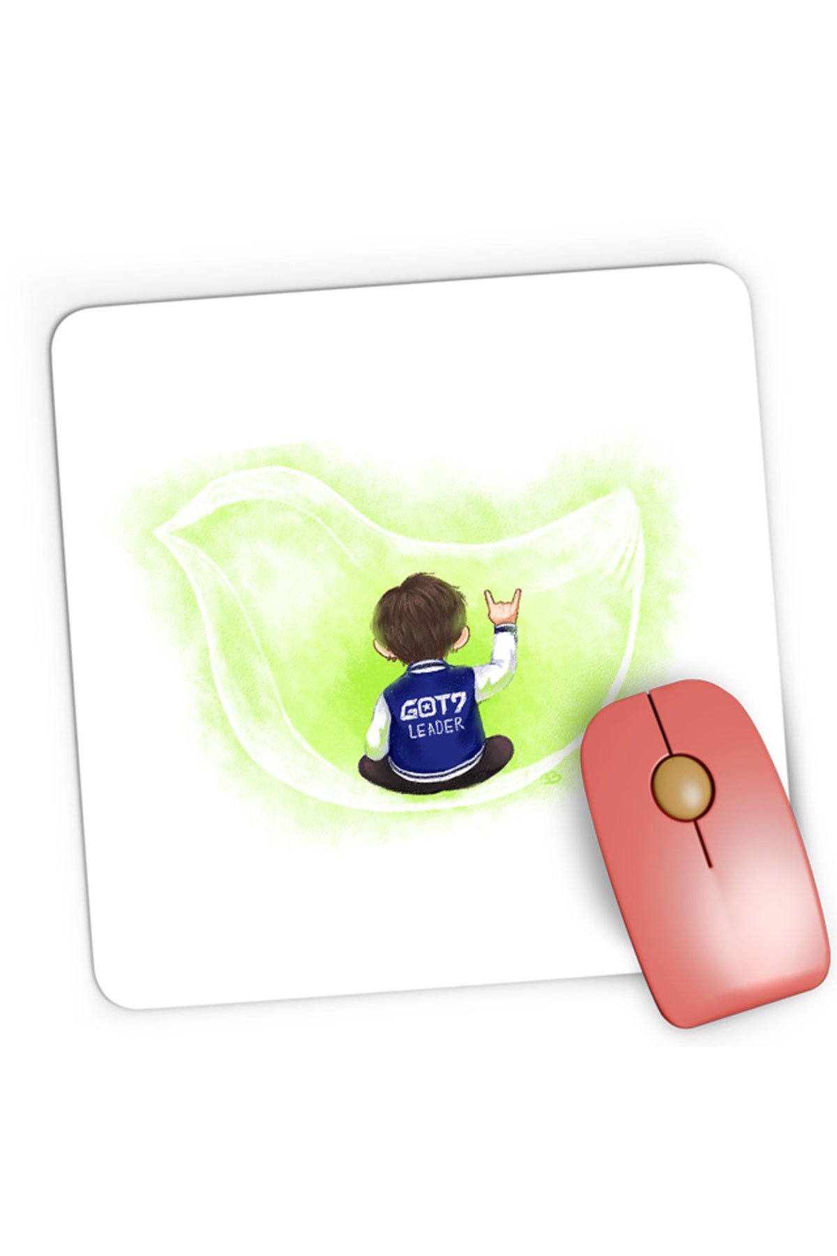 Mousepad Gaming Got7 Leader Light Bulb Rock Music Idol Group, 21x19 cm