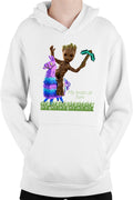 Hanorac copii Baby Groot Riding Fortnite Lama Minecraft Pickaxe