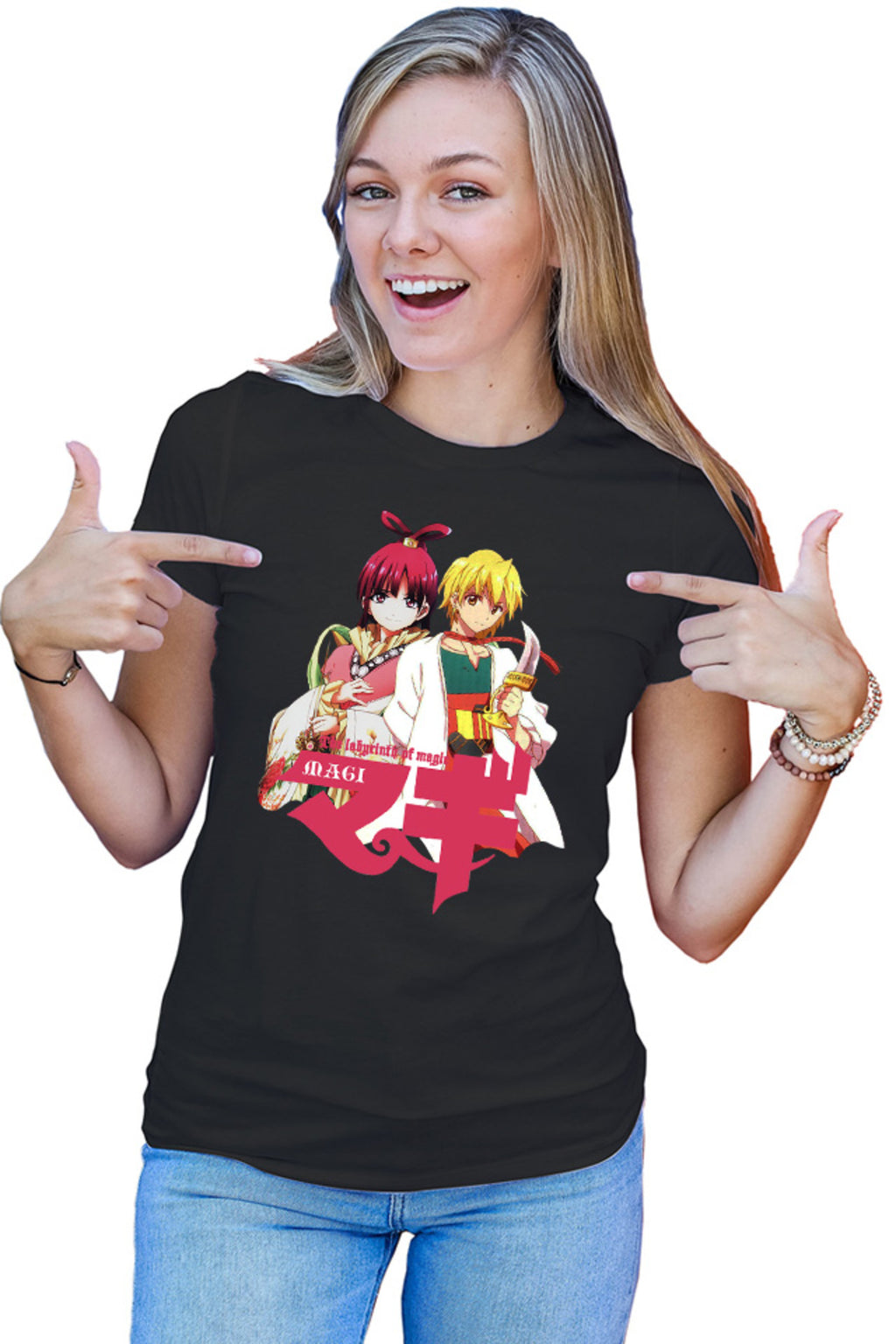 Tricou dama Magi The Labyrinth of Magic Kougyoku Queen Alibaba Protect