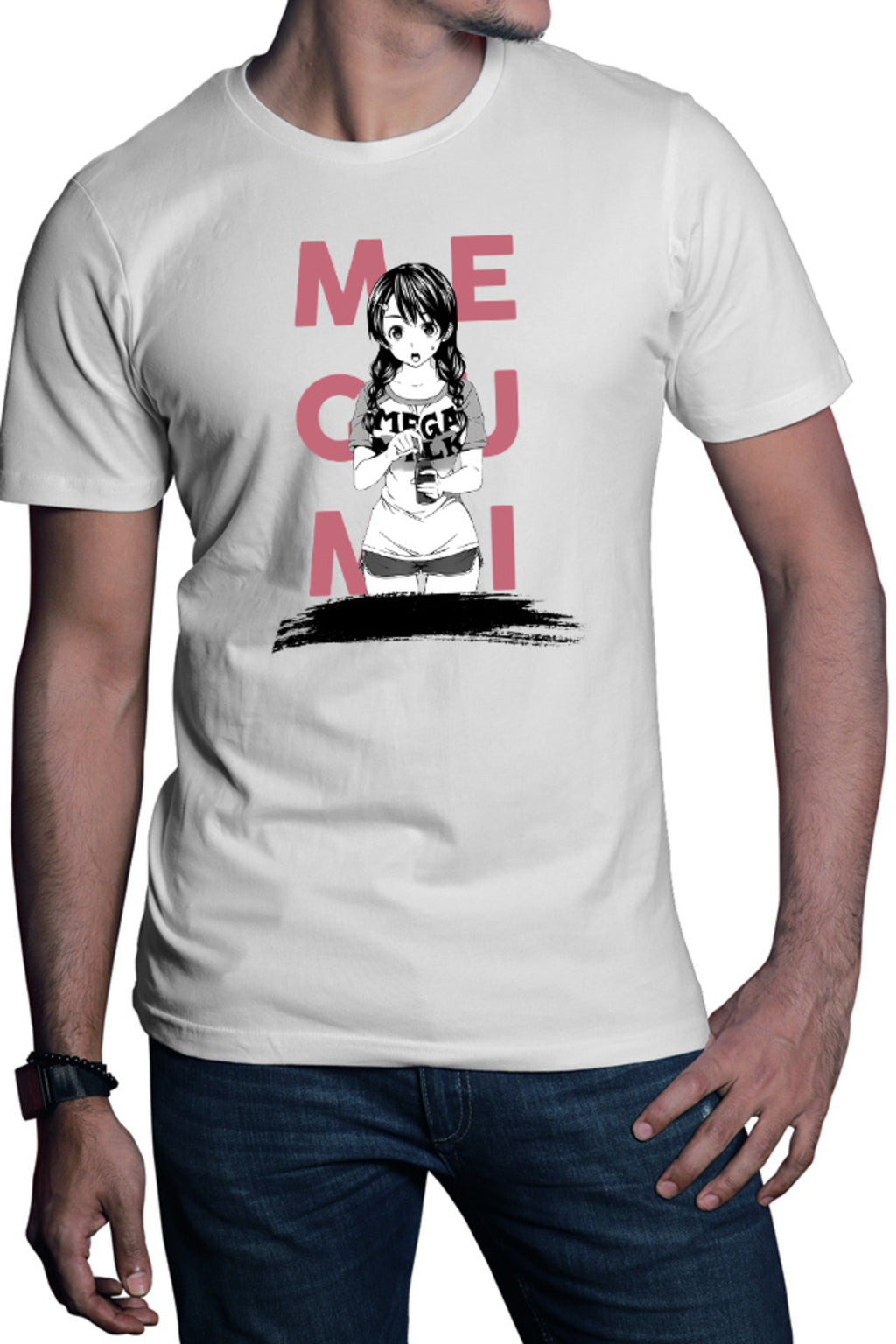 Tricou barbati Food Wars Megumi Casual Water Otaku