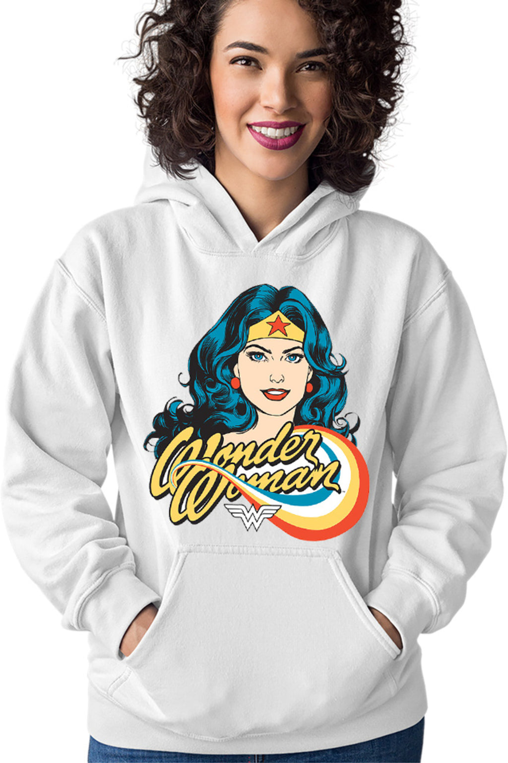 Hanorac dama Wonder Woman Retro Comics Star Beautiful Power