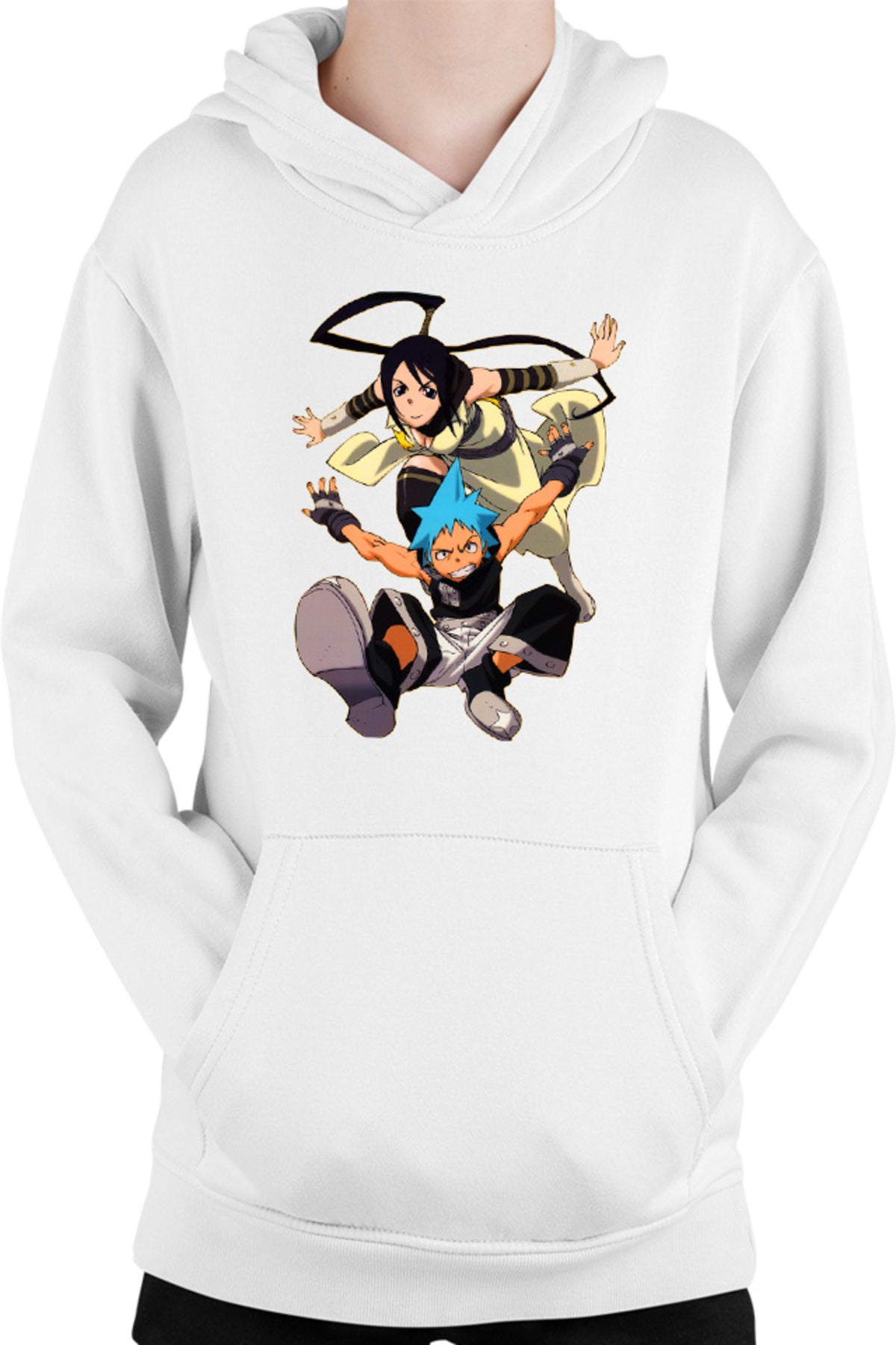 Hanorac copii Soul Eater Black Star Tsubaki Partner Supranatural Anime
