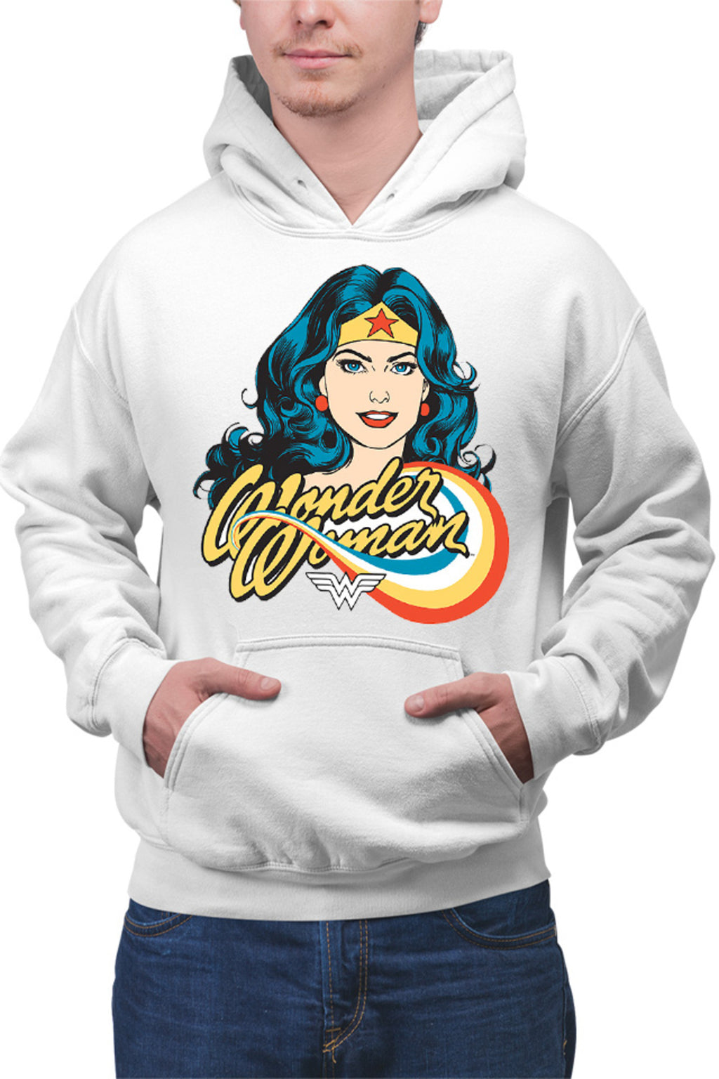 Hanorac barbati Wonder Woman Retro Comics Star Beautiful Power