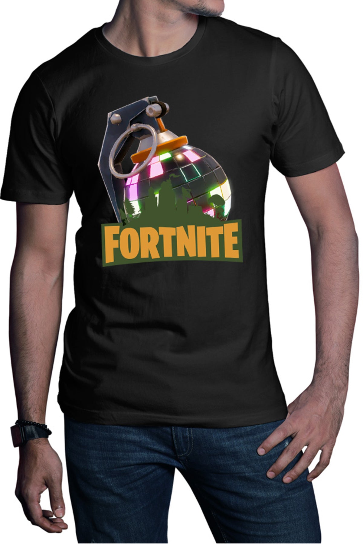 Tricou barbati Fortnite Colorful Game Children Skins Building Map