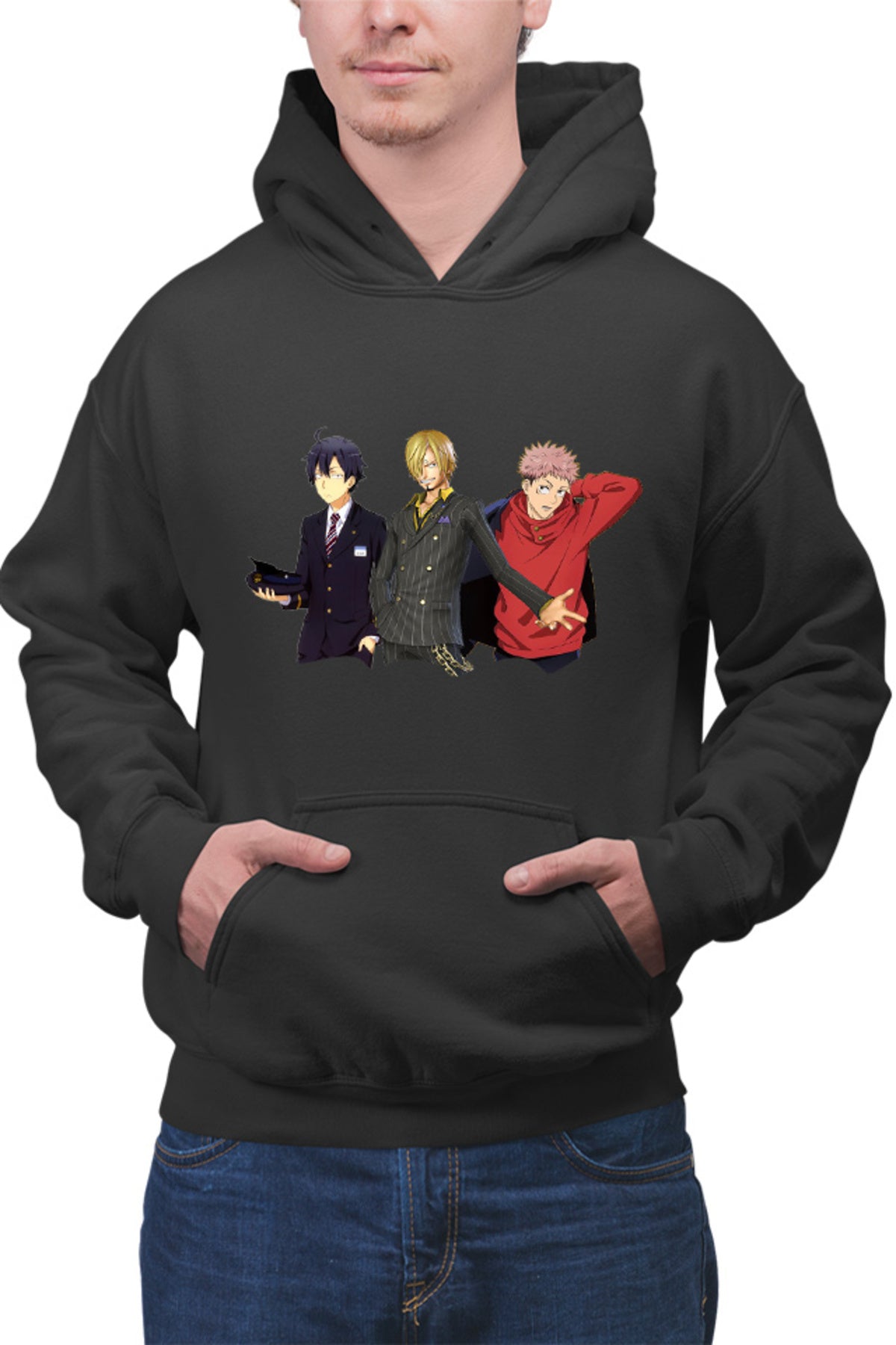 Hanorac barbati OreGairu Hikigaya Jujutsu Kaisen Itadori One Piece