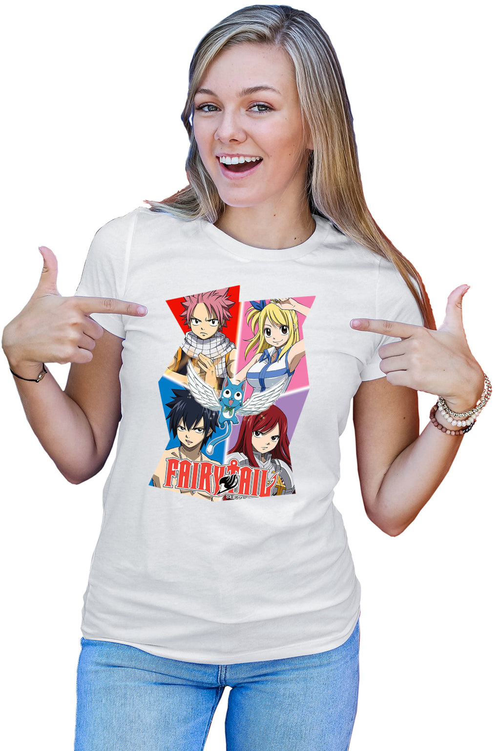 Tricou dama Fairy Tail Dream Team Gang Cool Hero