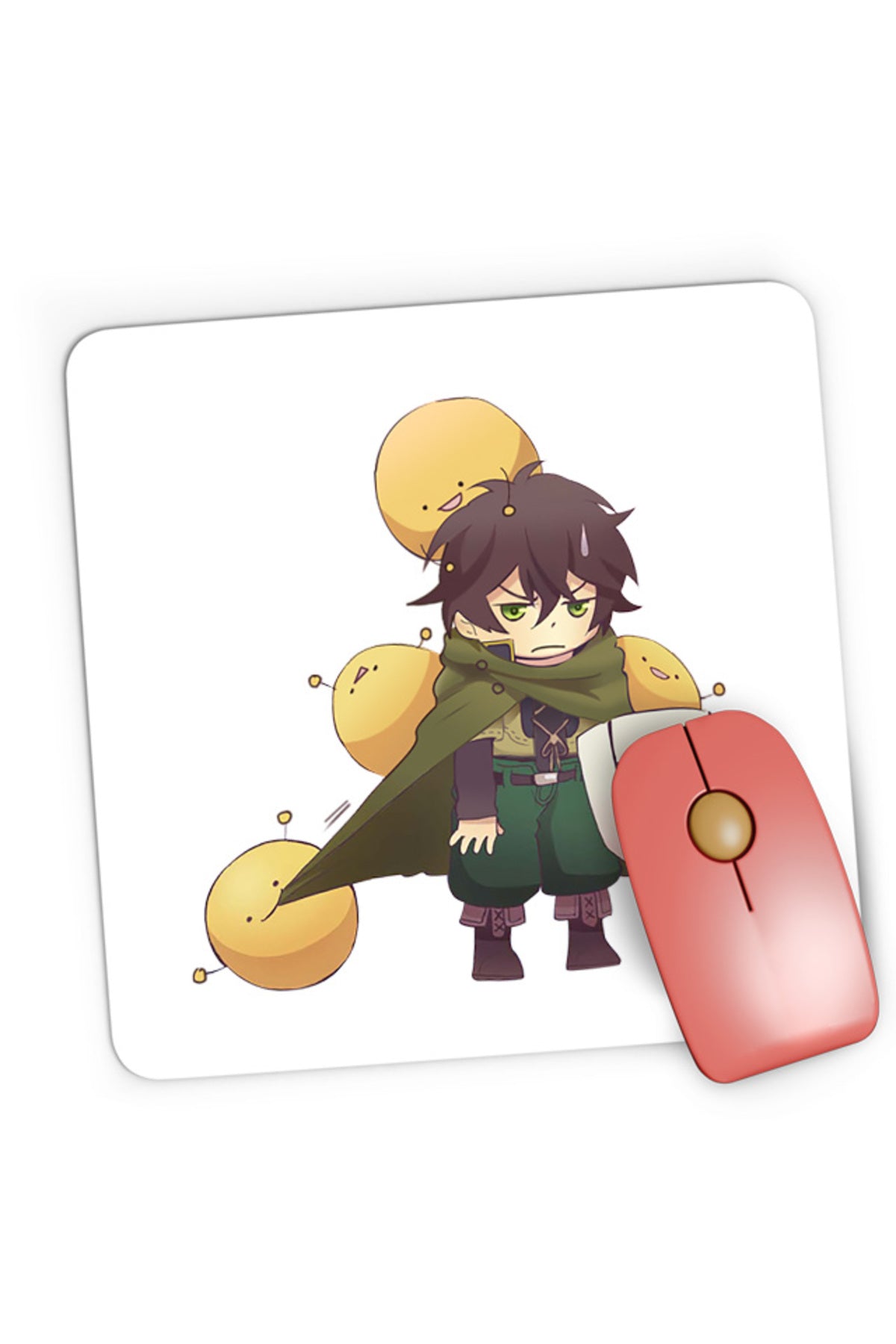 Mousepad Gaming Rising of the Shield Hero Naofumi Monster Ball Eat Mangas, 21x19 cm