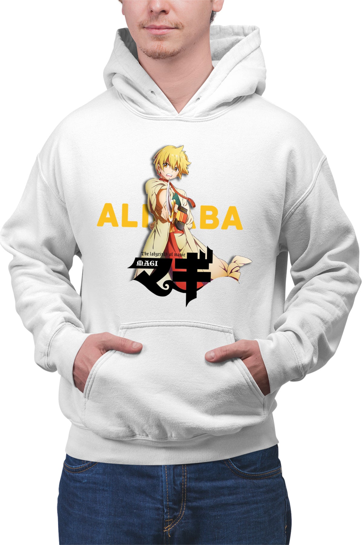 Hanorac barbati Magi The Labyrinth of Magic Alibaba Fight Pose