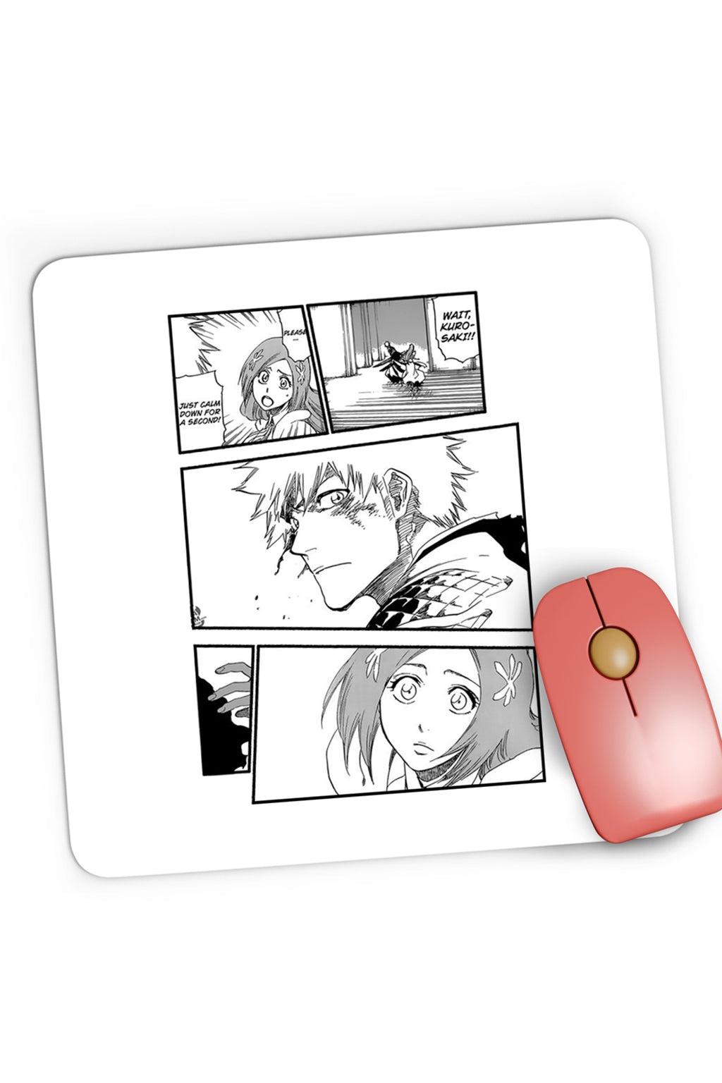 Mousepad Gaming Bleach Ichigo Kurosaki Titi Kubo Fan Manga, 21x19 cm