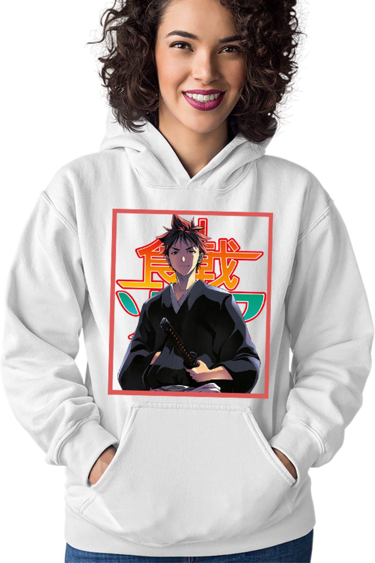 Hanorac dama Food Wars Souma Samurai Katana Otaku