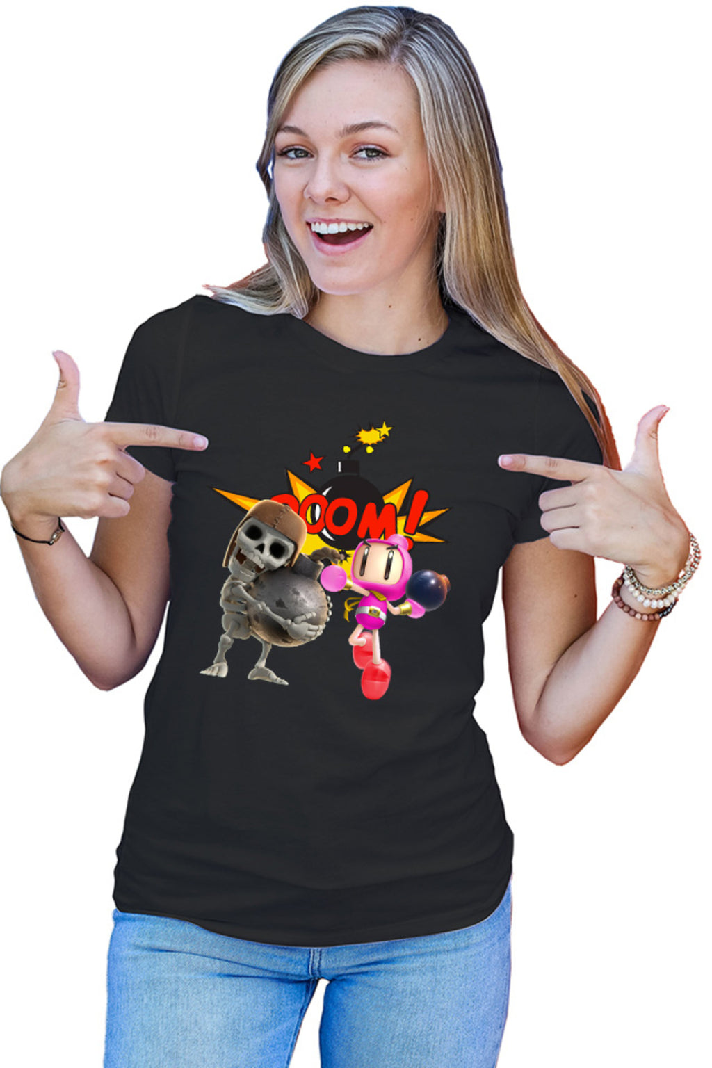 Tricou dama Clash Royale Bomberman Skeleton Special Ability