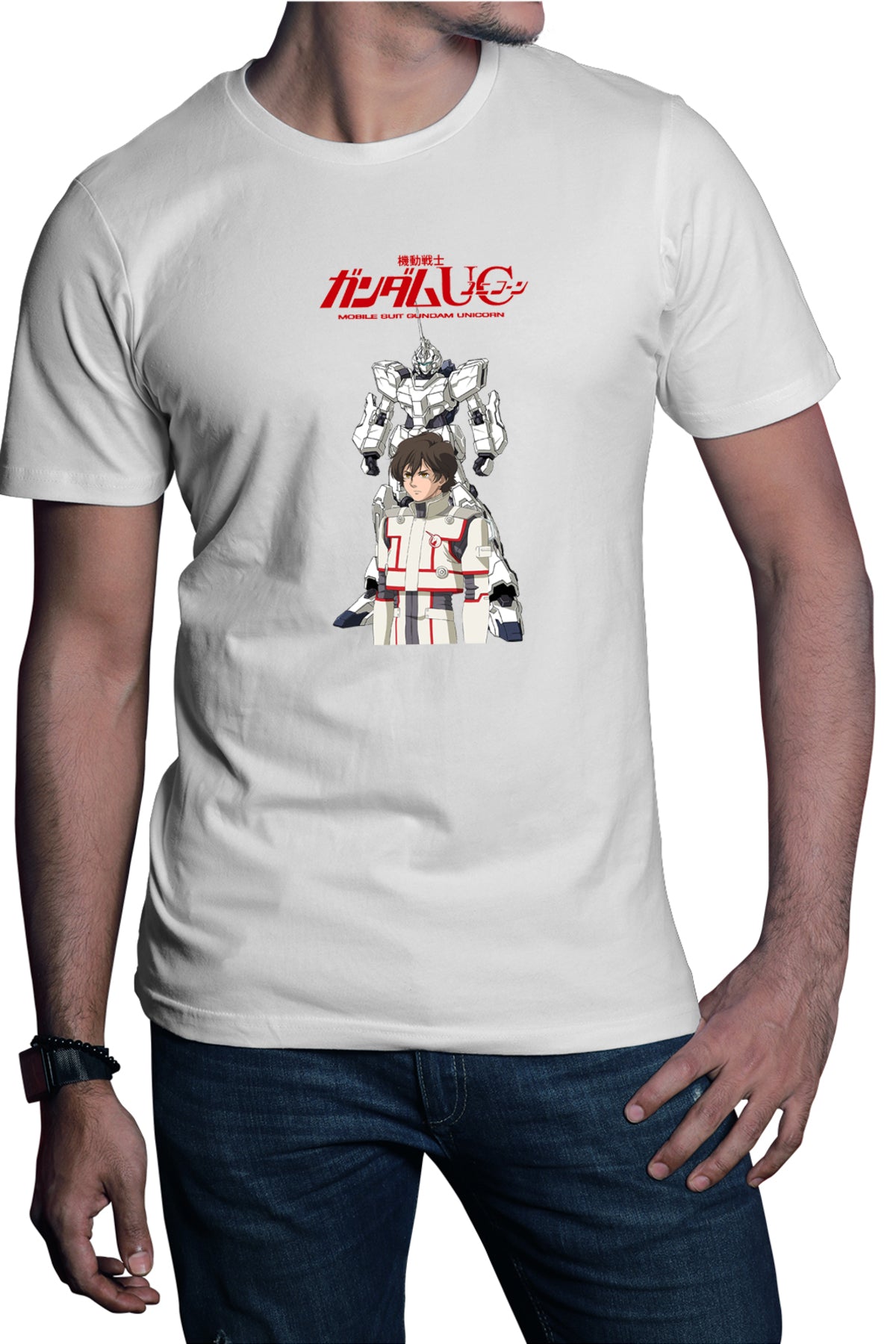 Tricou barbati dam Mobile Suit Unicorn
