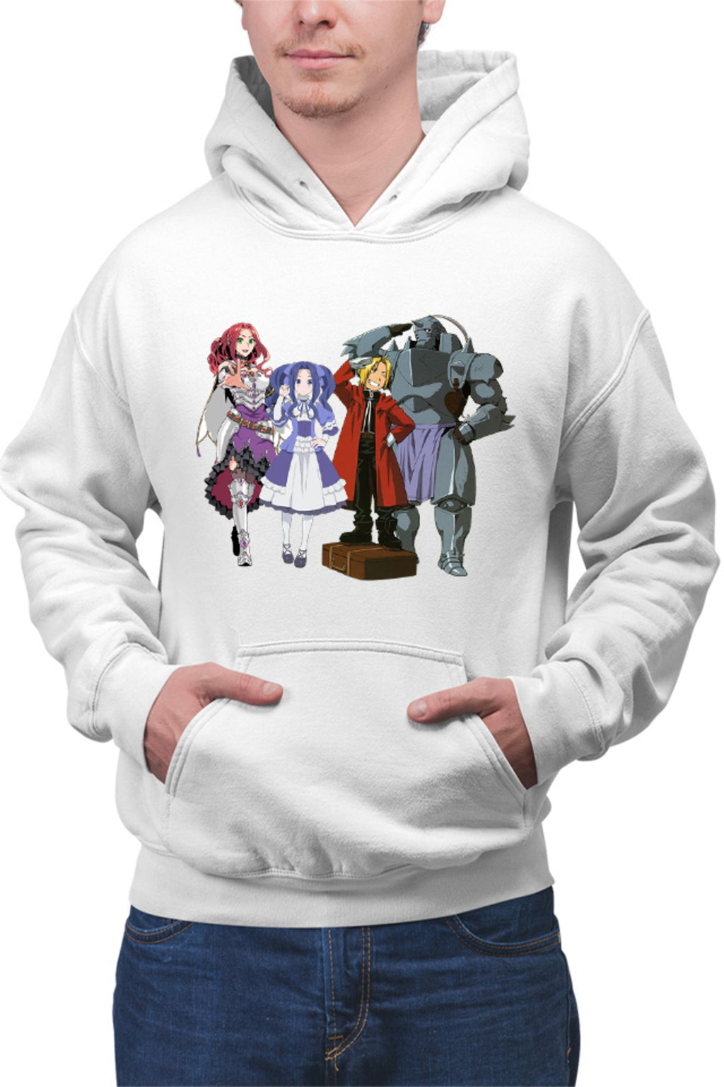 Hanorac barbati Rising of the Shield Hero Malty Melty Sisters Elric Brothers Full Metal