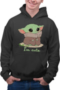 Hanorac barbati Baby Yoda Angry Cute Mondorian