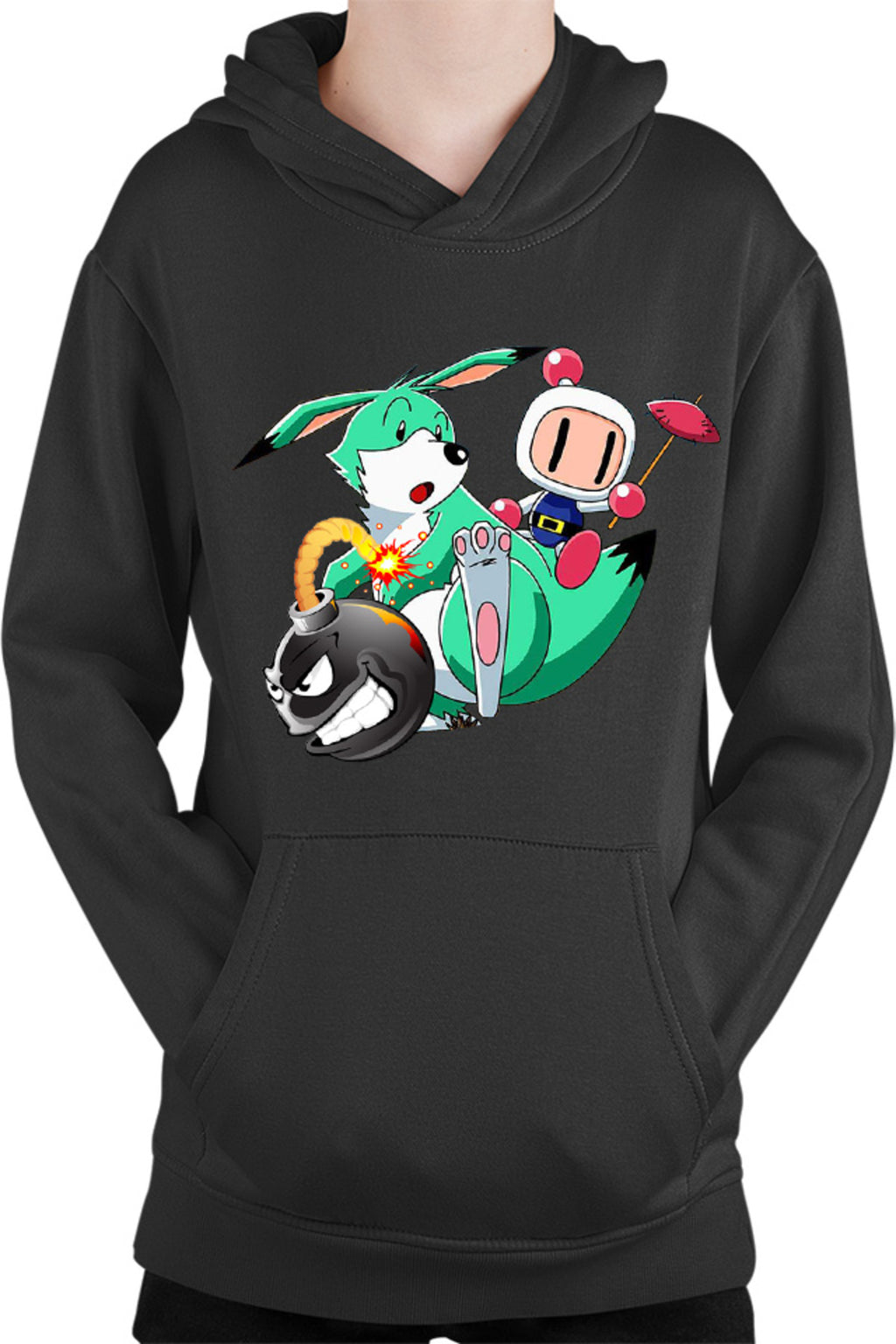 Hanorac copii Bomberman Pokemon Children Game Vintage