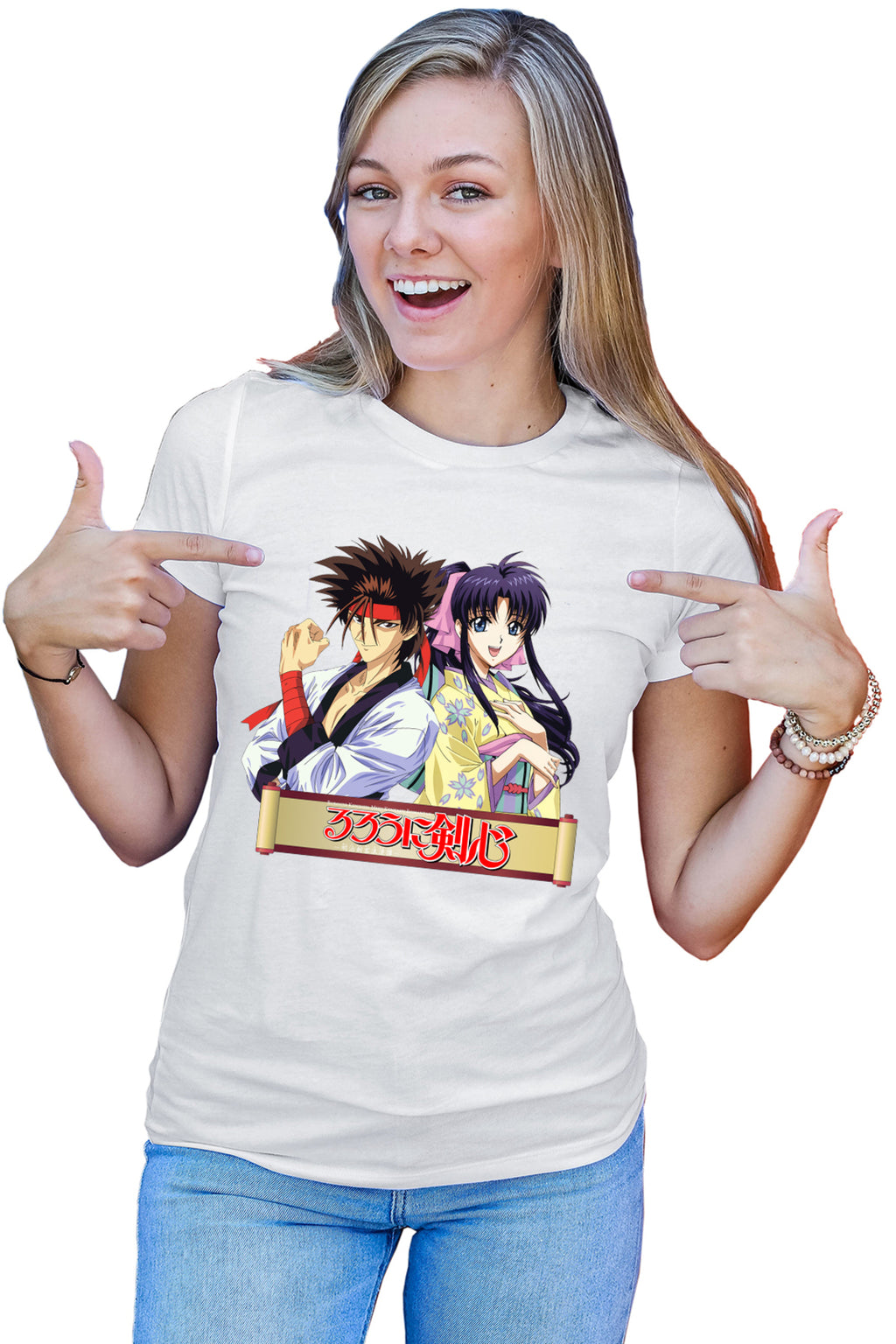 Tricou dama Rurouni Sanosuke Kaori Nobuhiro Watsuki