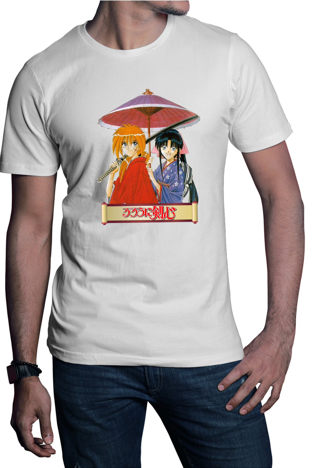 Tricou barbati Rurouni Kenshin Couple Umbrella Killakill