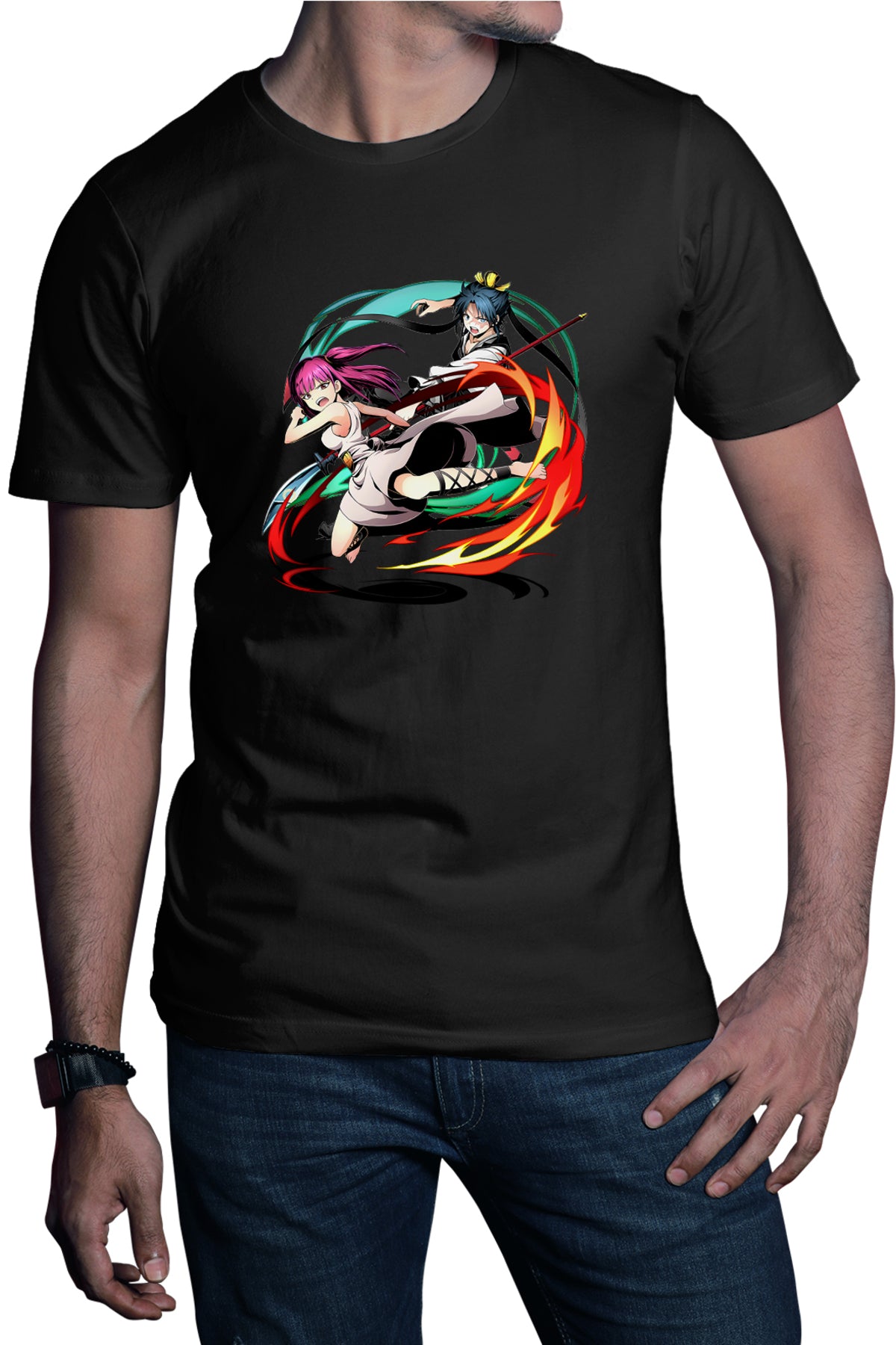 Tricou barbati Magi The Labyrinth of Magic Animeuri Fight Hakuryuu