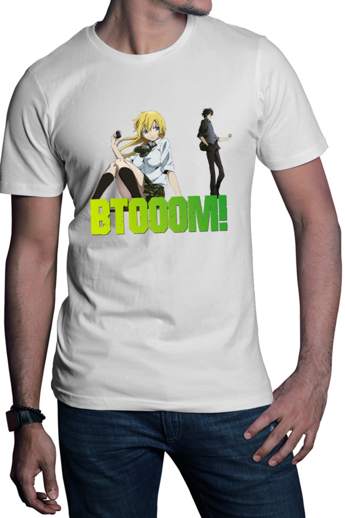 Tricou barbati Btooom! Sakamoto Psichological Anime Shounen Manga Cosplay