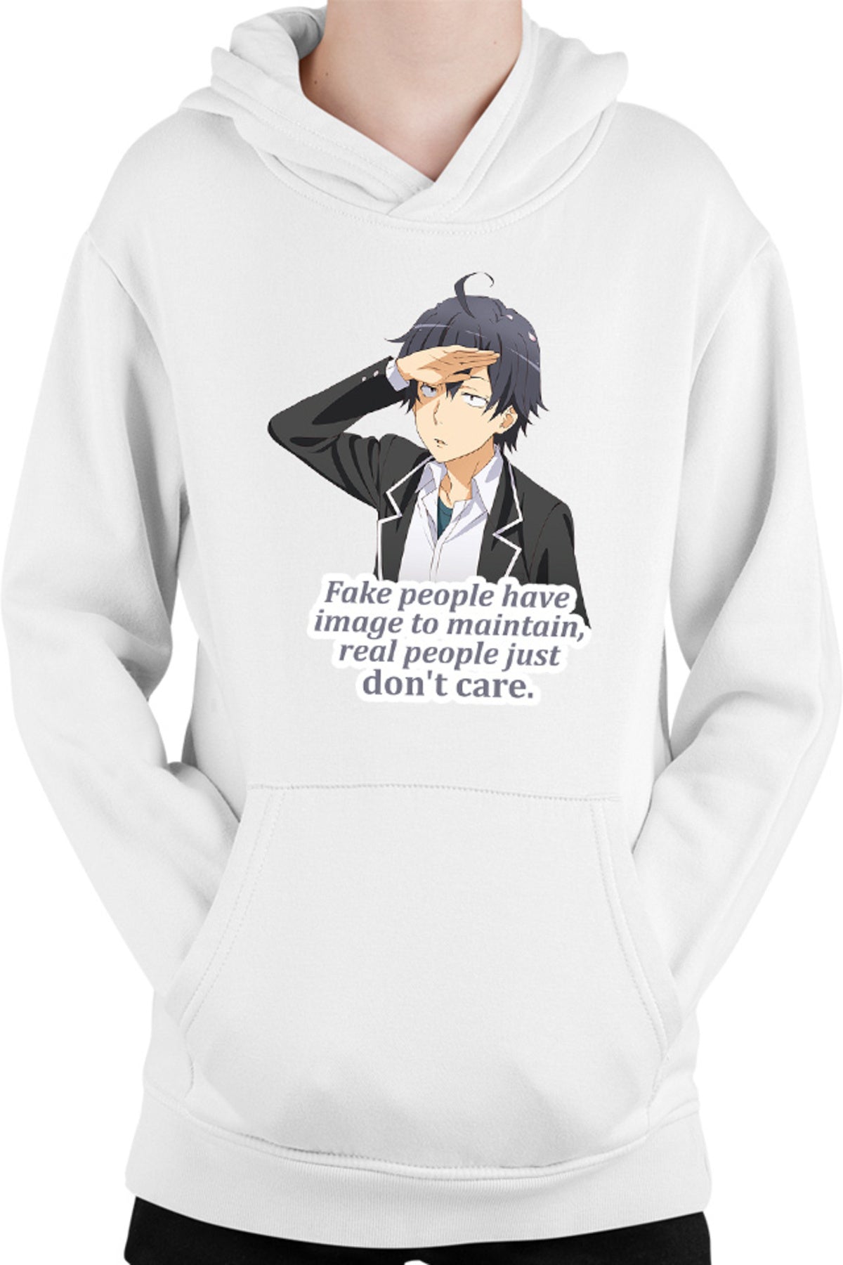 Hanorac copii OreGairu Hikigaya Hachiman Fake Otaku