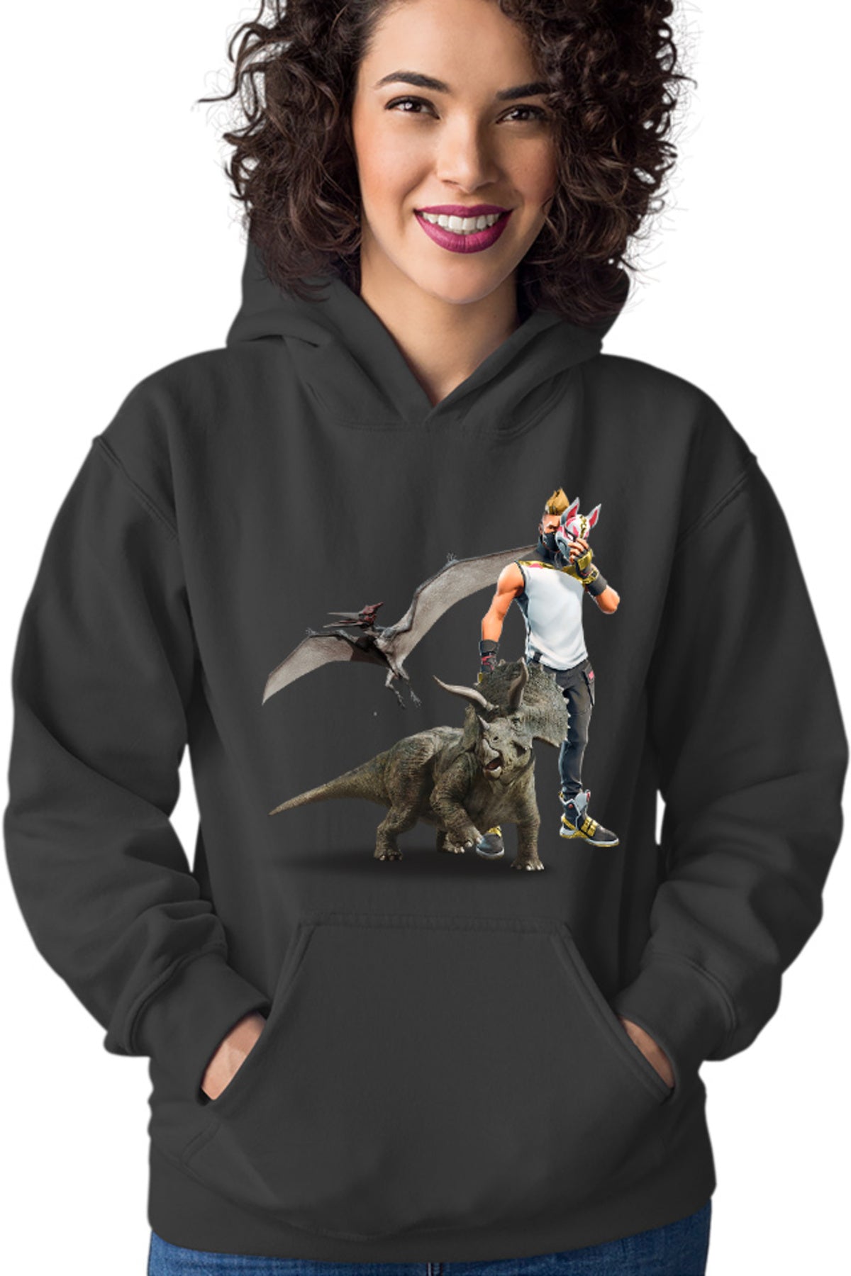 Hanorac dama Jurassic Park Pteranodon Velociraptor Fortnite