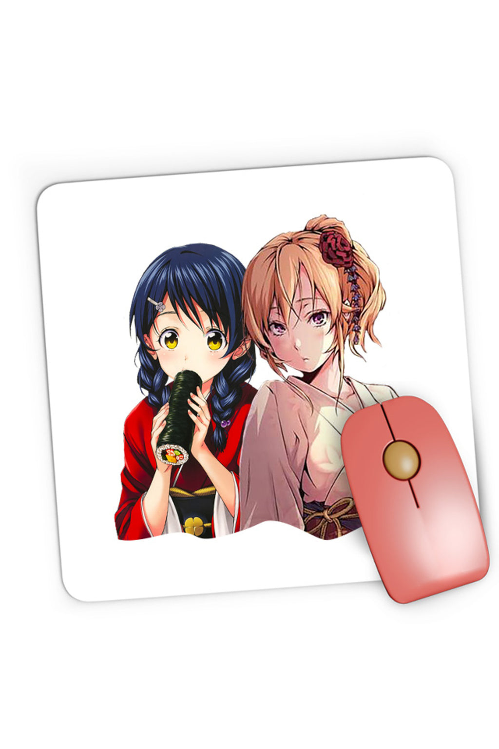 Mousepad Gaming Food Wars Erina Megumi Matsuri Japan Kimono, 21x19 cm