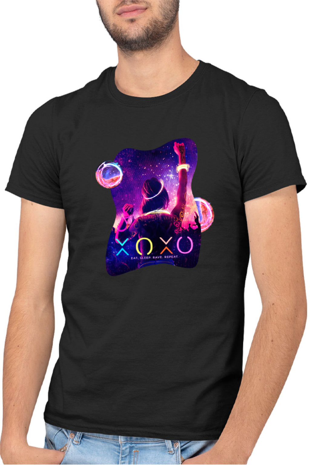 Tricou barbati XOXO Dance Neon Party Colorful Teens Movie