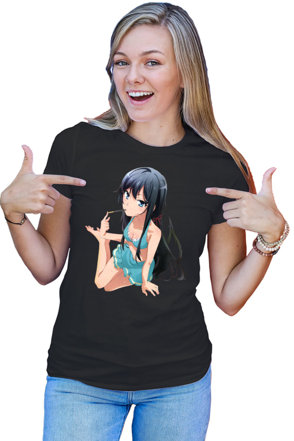 Tricou dama OreGairu Yukino Swim Suit Summer Pocky