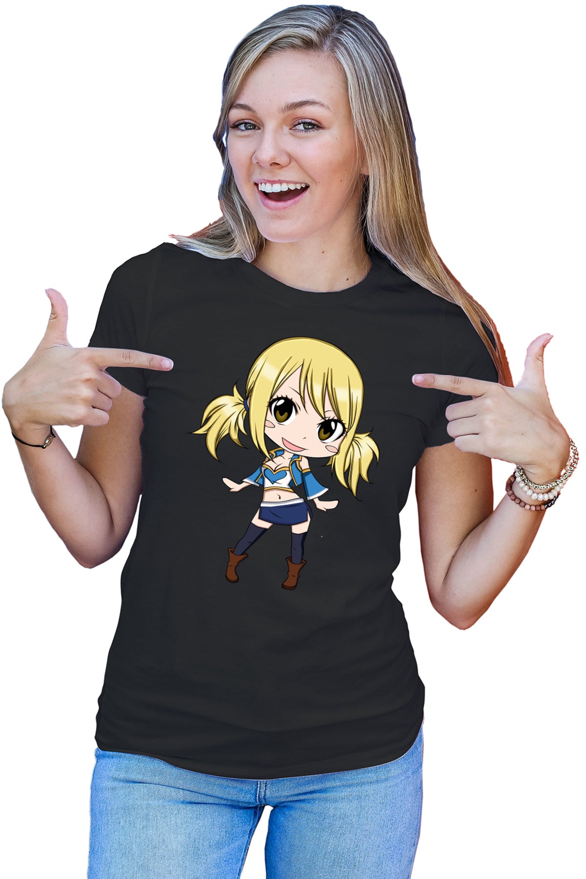 Tricou dama Fairy Tail Lucy Heartfilia Amelia Cartoon