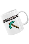 Cana Minecraft Logo Stone Pickaxe Open World Pixels, alba, 330 ml