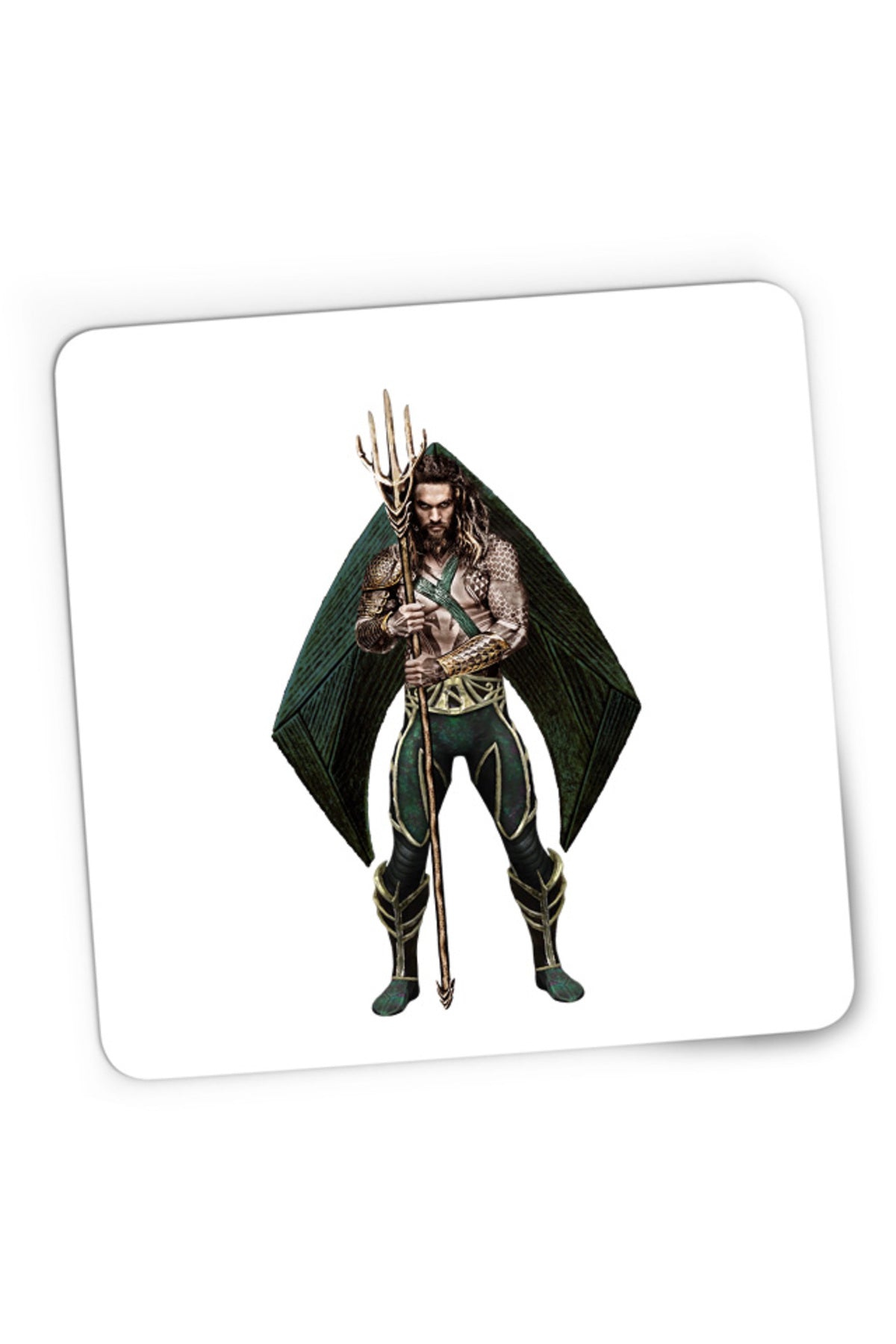 Mousepad Gaming Aquaman Flash Pose Jason Momoa Powerful Ability Unique, 21x19 cm