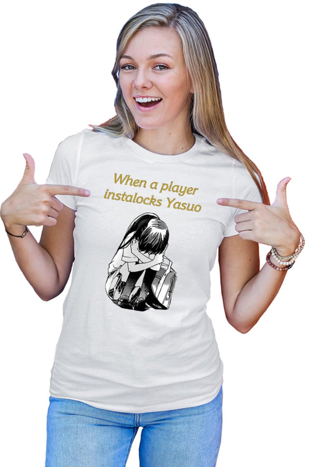 Tricou dama Missions of Love Crying Himuro Yukina League of Legends Meme Love