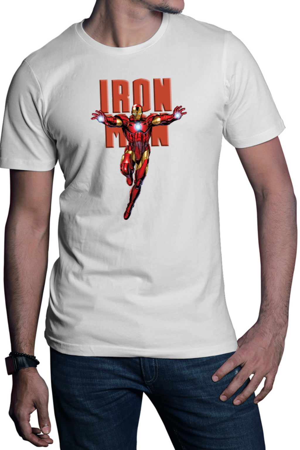 Tricou barbati Ironman Jump Marvel Universe Comics Transform