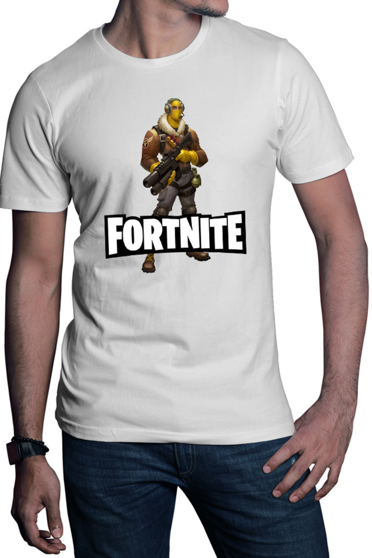 Tricou barbati Fortnite Mask Male Arena Zone Gameplay Pro